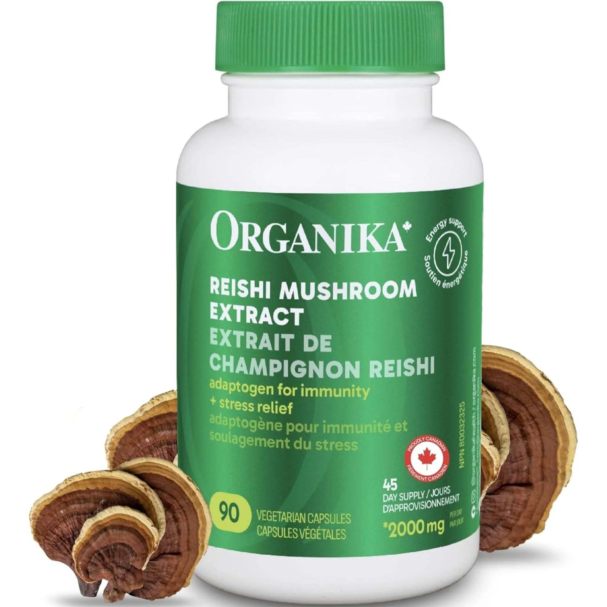 Organika Reishi Mushroom Extract 250mg - Image 2