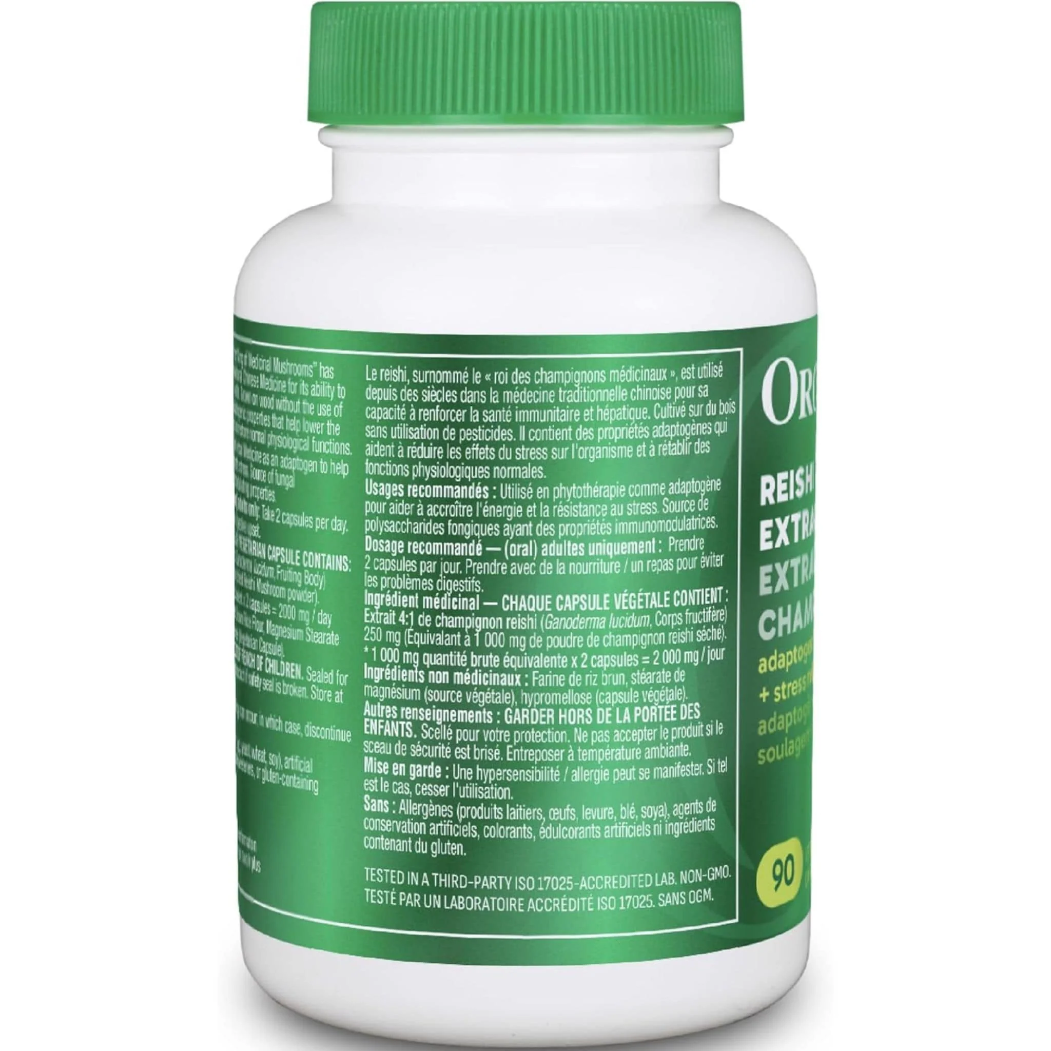 Organika Reishi Mushroom Extract 250mg - Image 4