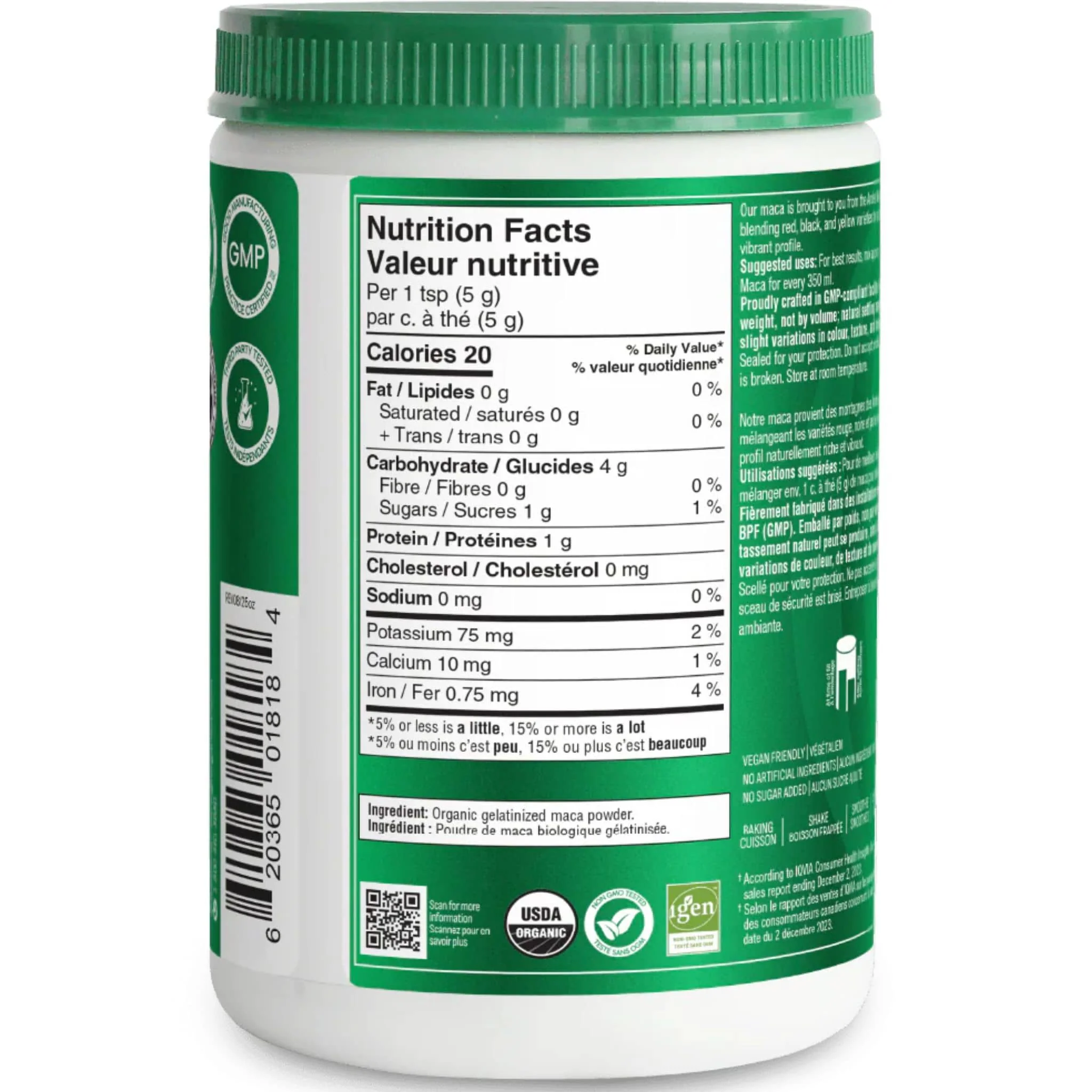Organika Organic Maca Powder, 100% Natural Gelatinized Peruvian Maca Powder - Image 12