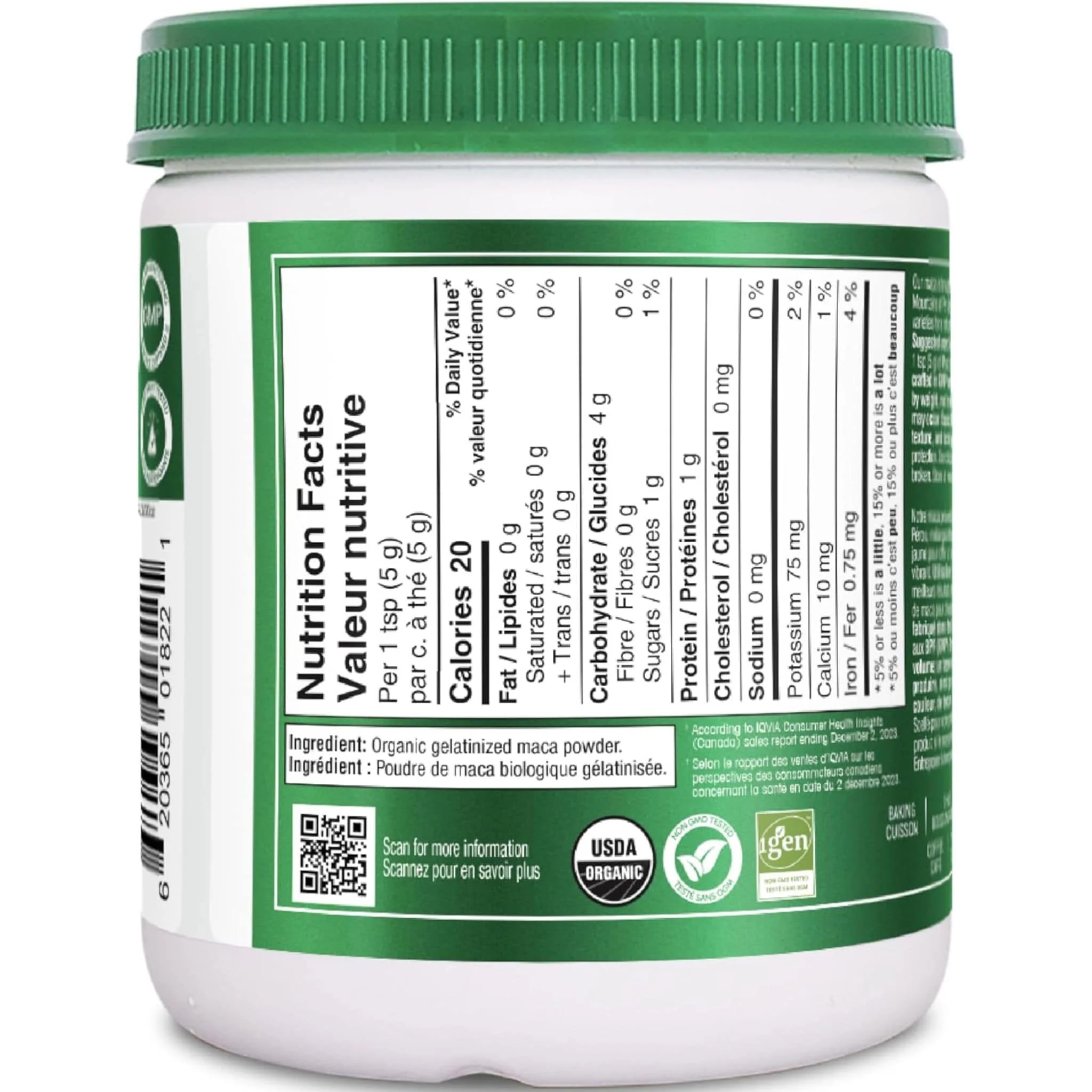 Organika Organic Maca Powder, 100% Natural Gelatinized Peruvian Maca Powder - Image 2
