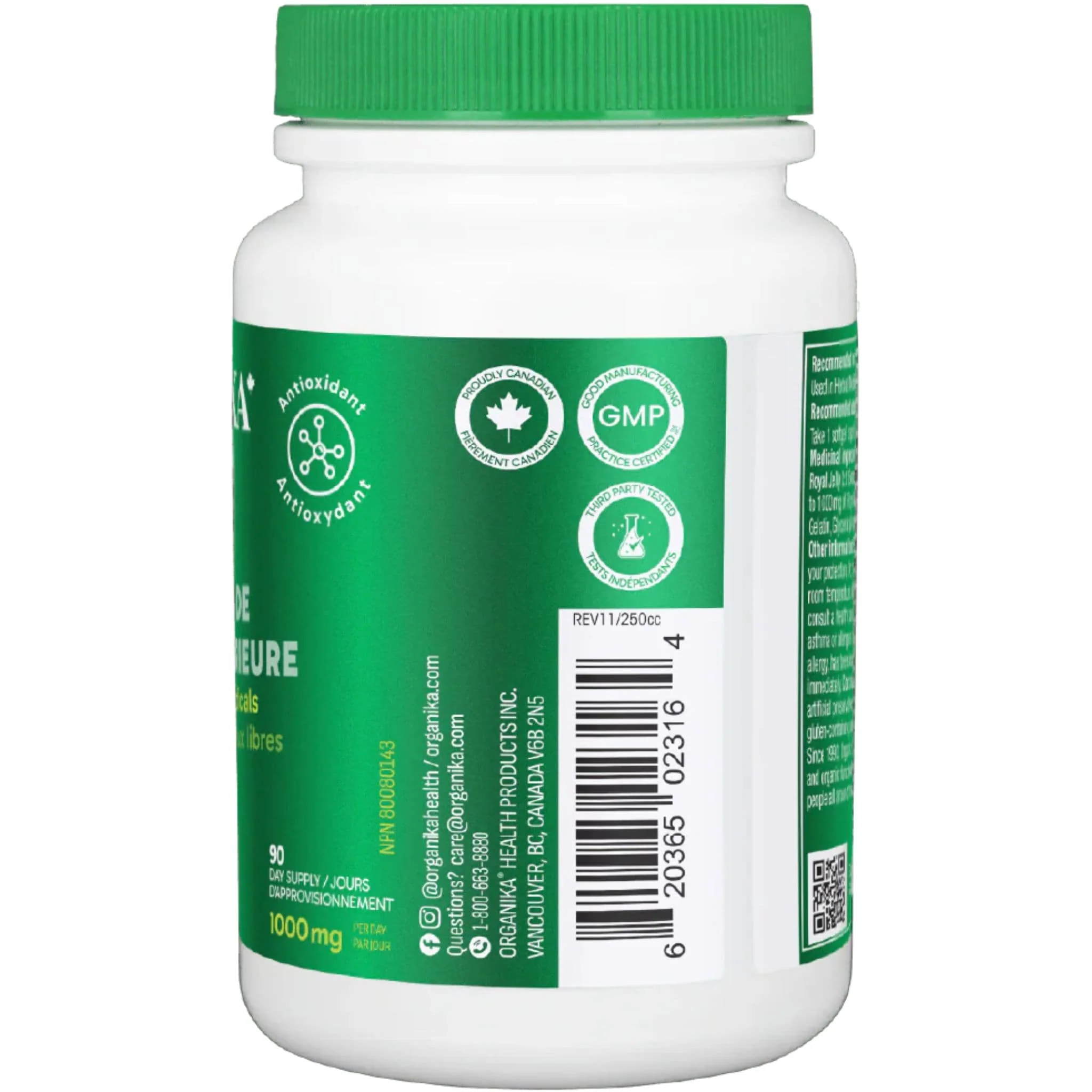 Organika Premium Royal Jelly 1000mg, 90 Softgels CLEARANCE 70% Off Expiry 3/26 Final Sale - Image 2