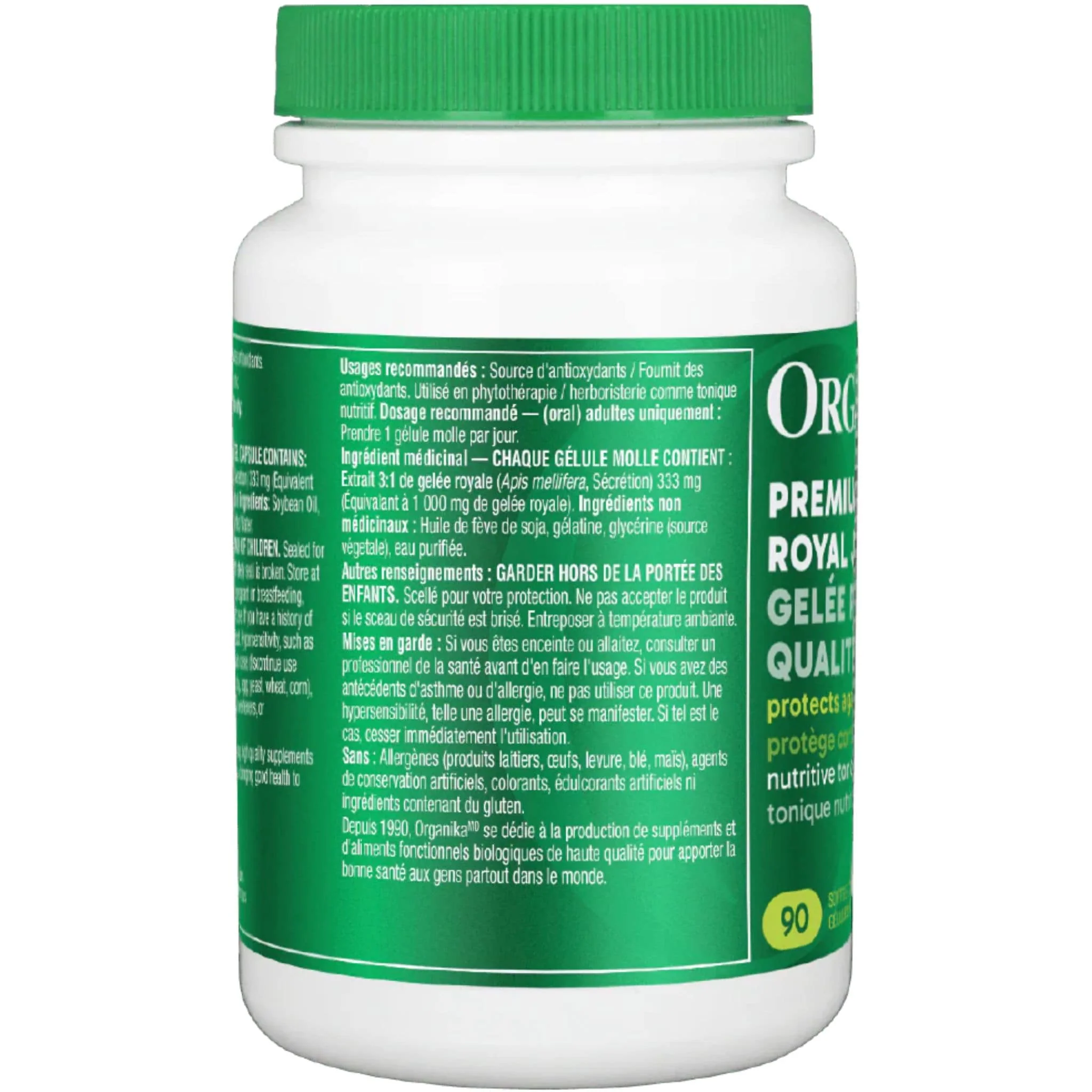 Organika Premium Royal Jelly 1000mg, 90 Softgels CLEARANCE 70% Off Expiry 3/26 Final Sale - Image 4