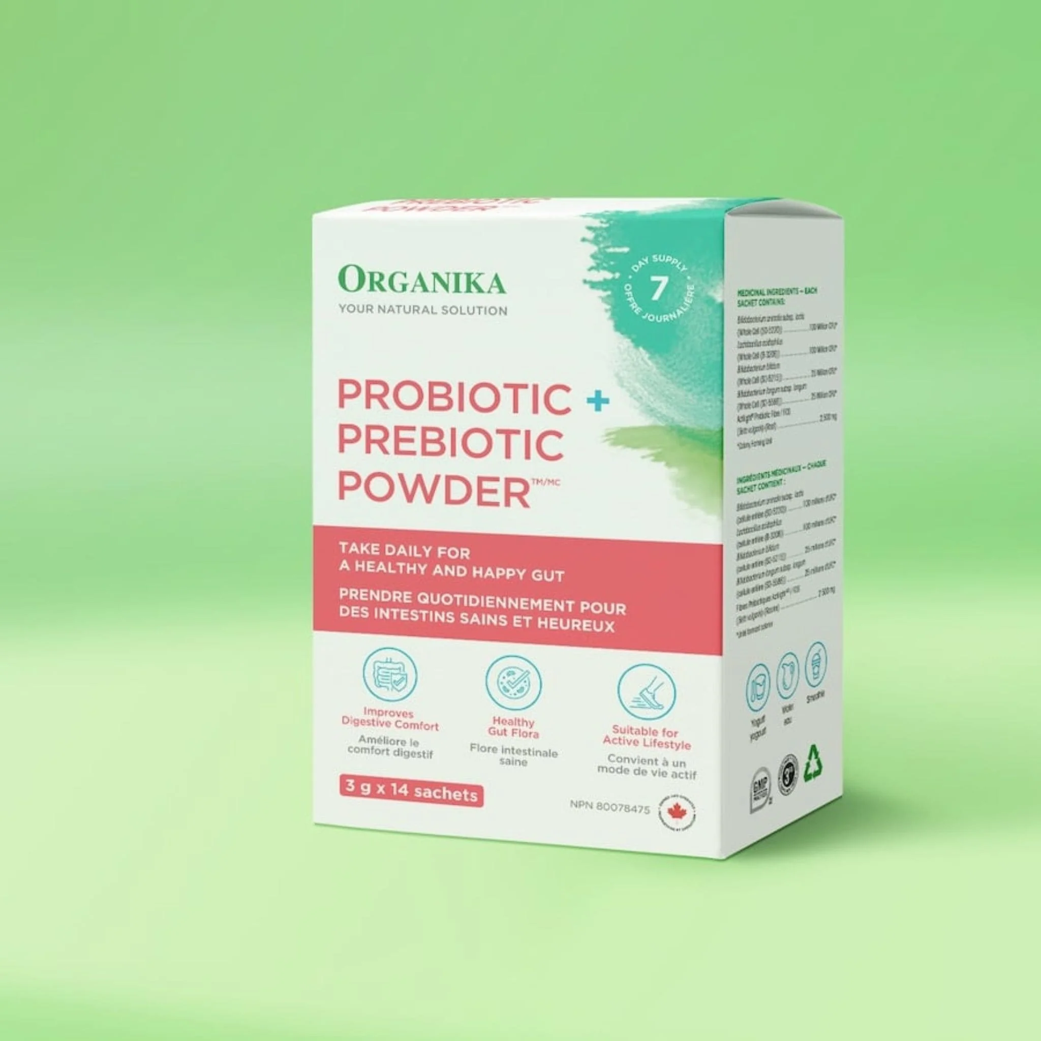 Organika Probiotic and Prebiotic Powder, 3g x 14 Sachets - Image 8
