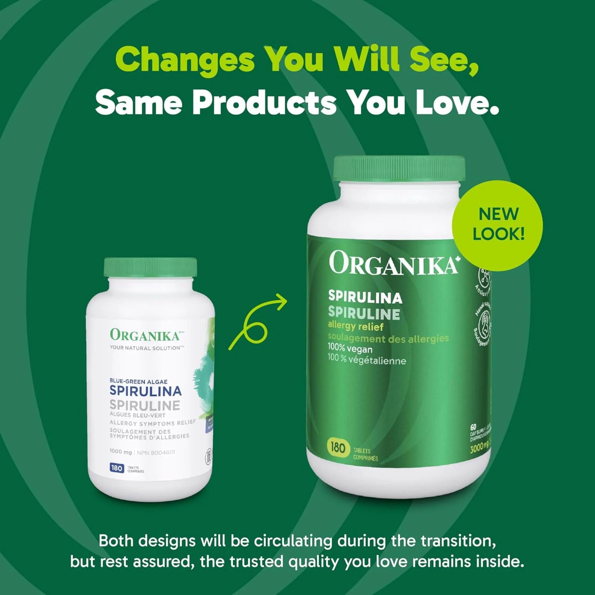 Organika Spirulina 1000mg Tablets,  Blue-Green Algae, 180 Tablets - Image 5