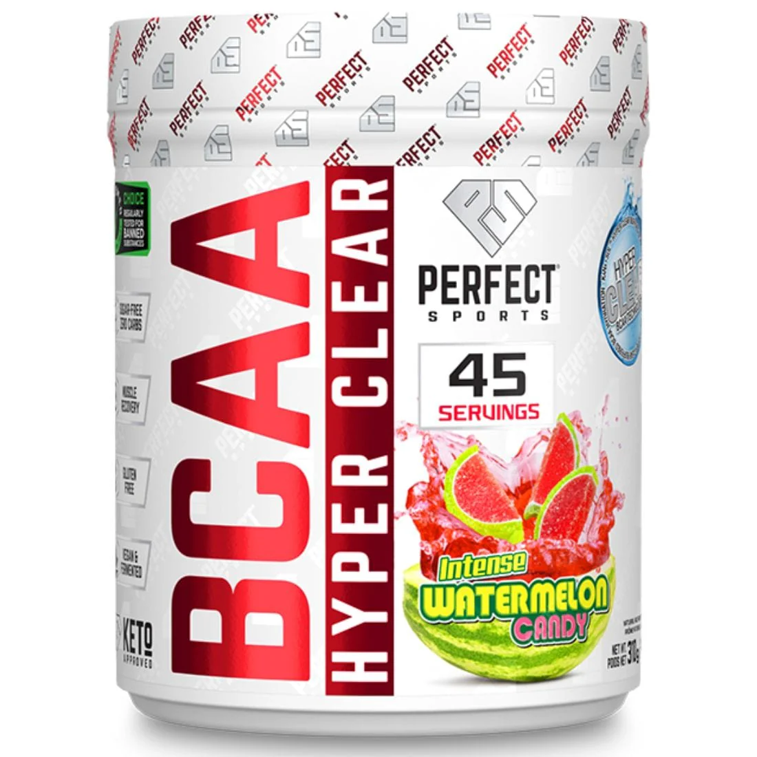 Perfect Sports BCAA Hyperclear (Fermented and Vegan), 45 Servings - Image 3
