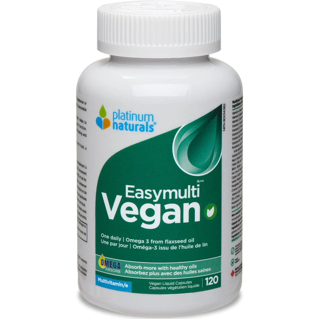 Platinum Naturals Easymulti Vegan (Optimized Absorption Vegan Multivitamin) - Image 3