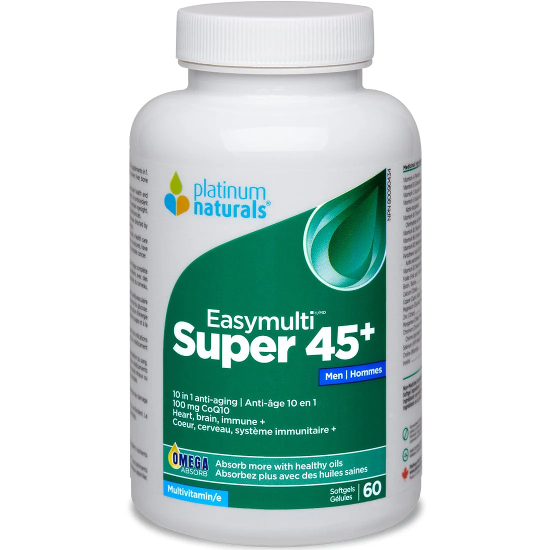 Platinum Naturals Multivitamin Super EasyMulti 45+ for Men