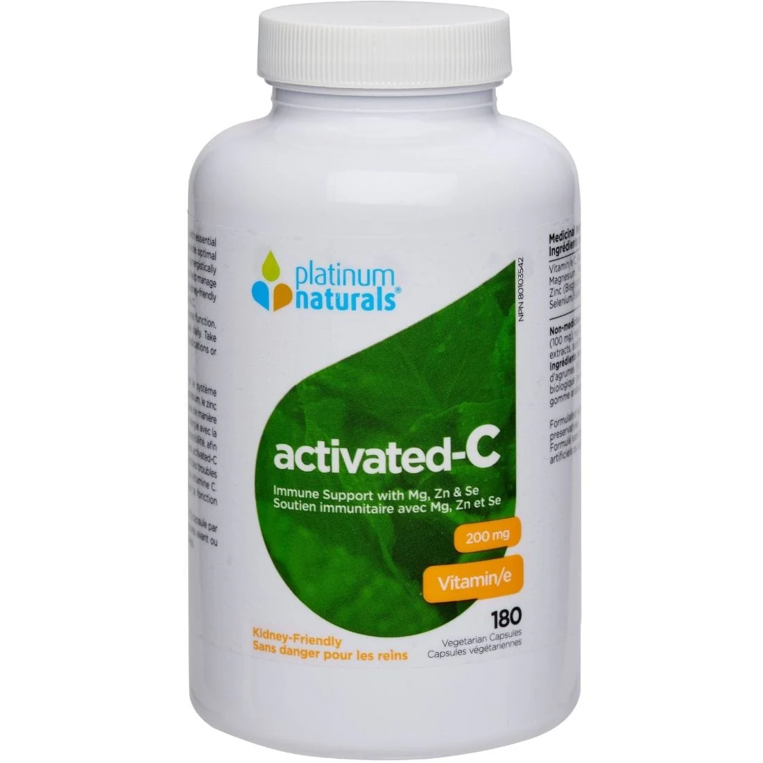 Platinum Naturals Activated-C 200mg Activated Vitamin C Capsules - Image 3