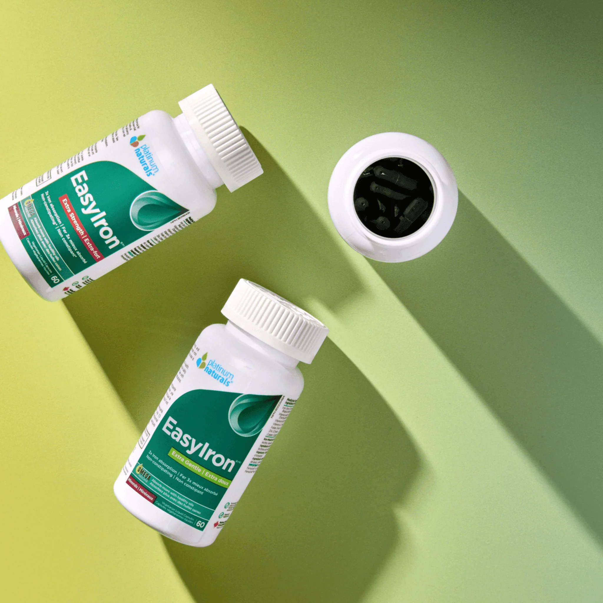 Platinum Naturals EasyIron 45mg Extra Strength, 75% off Clearance Pricing, Expires 01/2026, 60 Vegetable Liquid Capsules - Image 2