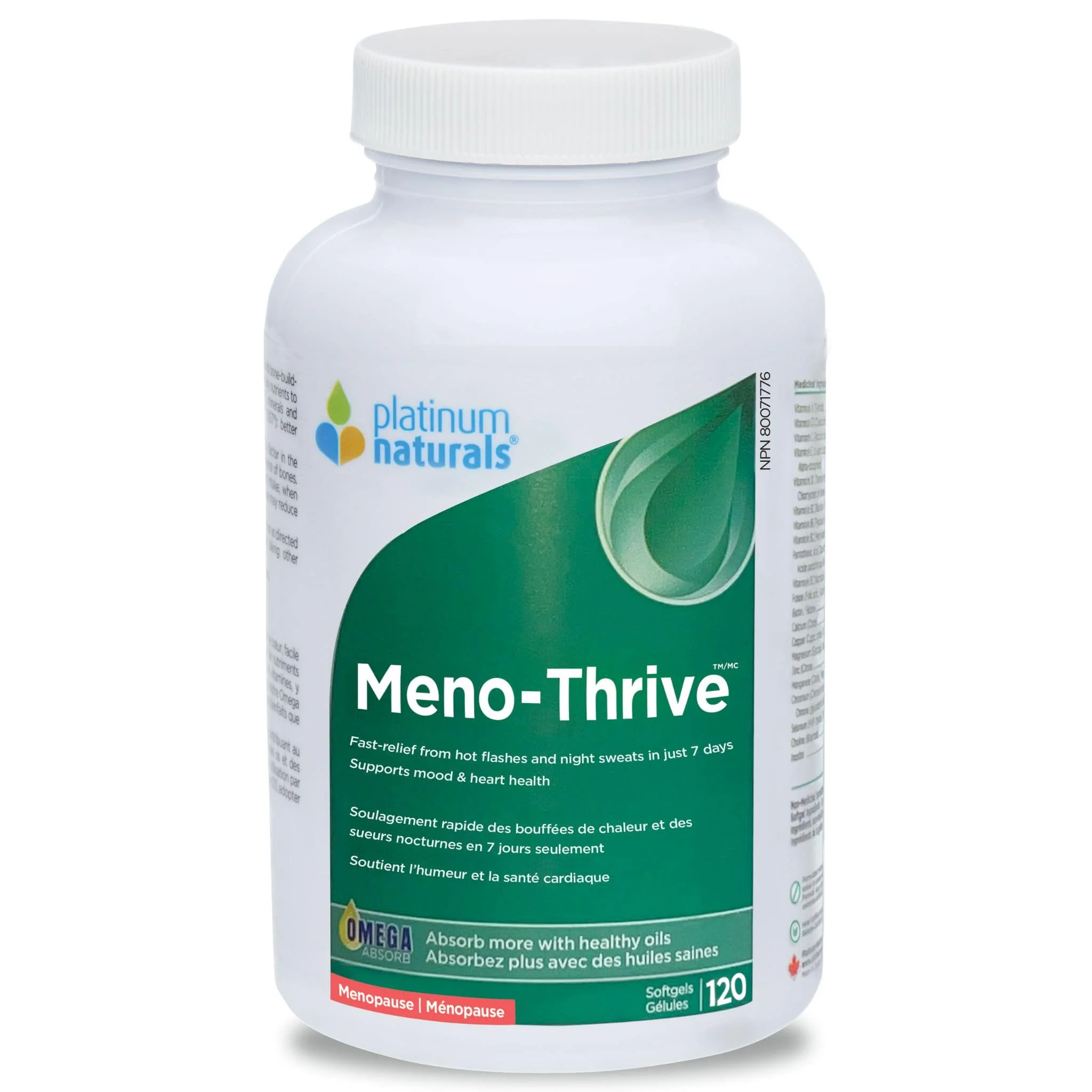 Platinum Naturals Meno-Thrive, Menopause Formula, 60-120 Softgels - Image 2