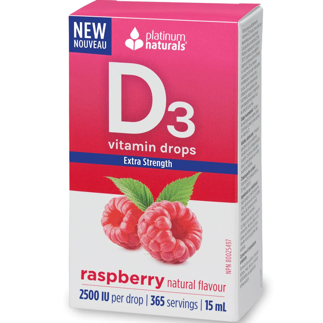 Platinum Naturals Vitamin D3 Drops 2500 IU Extra Strength, 15ml - Image 3
