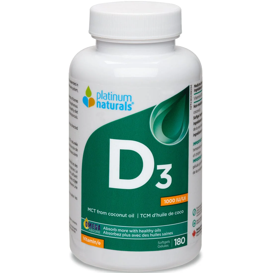 Platinum Naturals Vitamin D3 1000IU