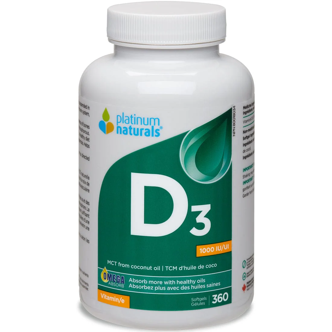 Platinum Naturals Vitamin D3 1000IU - Image 4