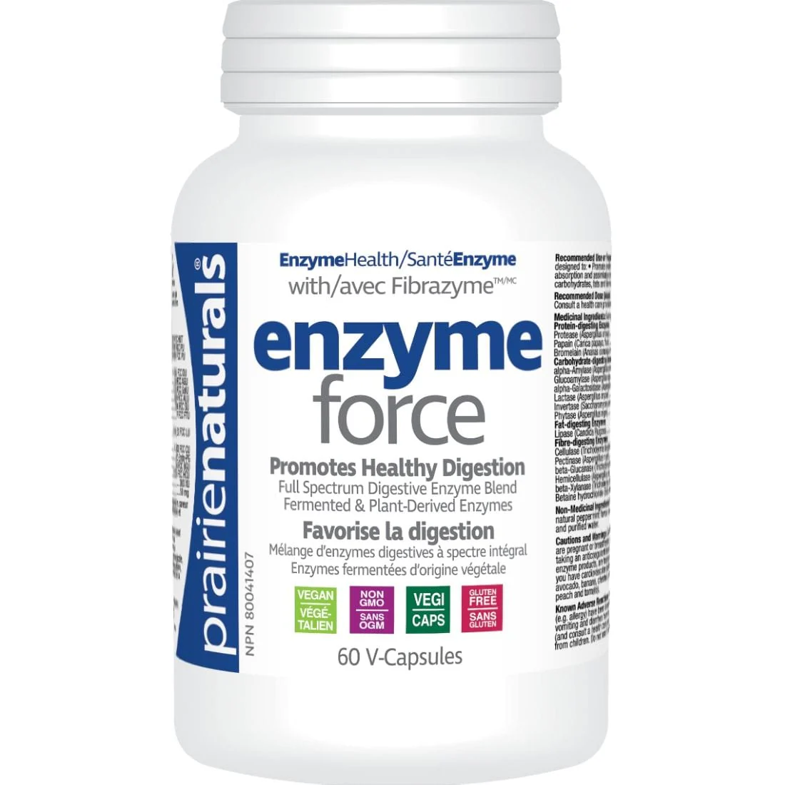 Prairie Naturals Enzyme-Force with Fibrazyme (Fermented and Plant Derived Enzymes) - Image 3