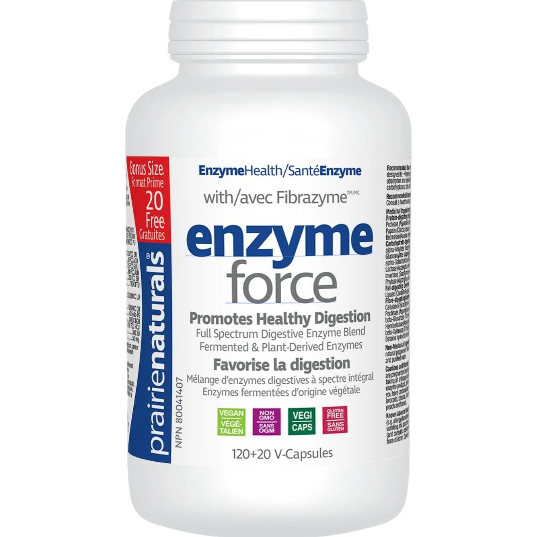 Prairie Naturals Enzyme-Force with Fibrazyme (Fermented and Plant Derived Enzymes) - Image 4