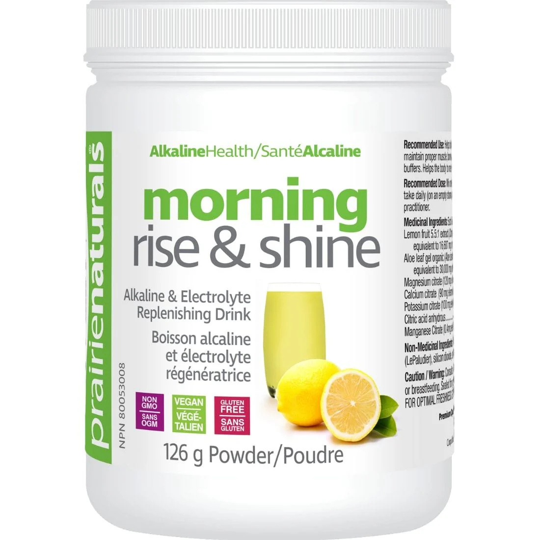 Prairie Naturals Morning Rise & Shine, pH Balancing Alkalizing Drink Mix - Image 3