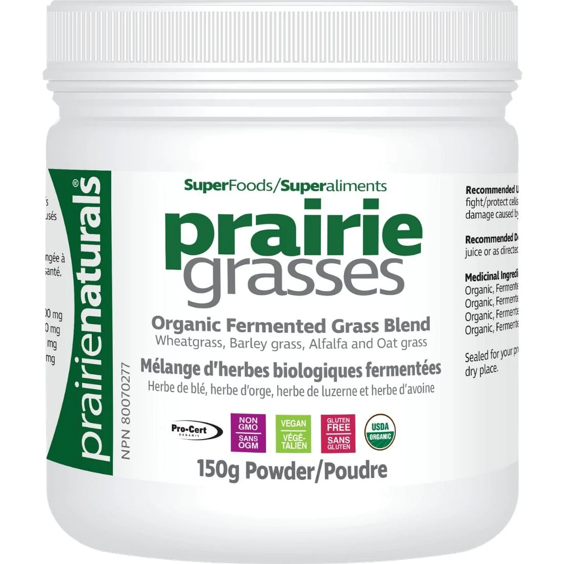 Prairie Naturals Organic Fermented Prairie Grasses Powder - Image 2