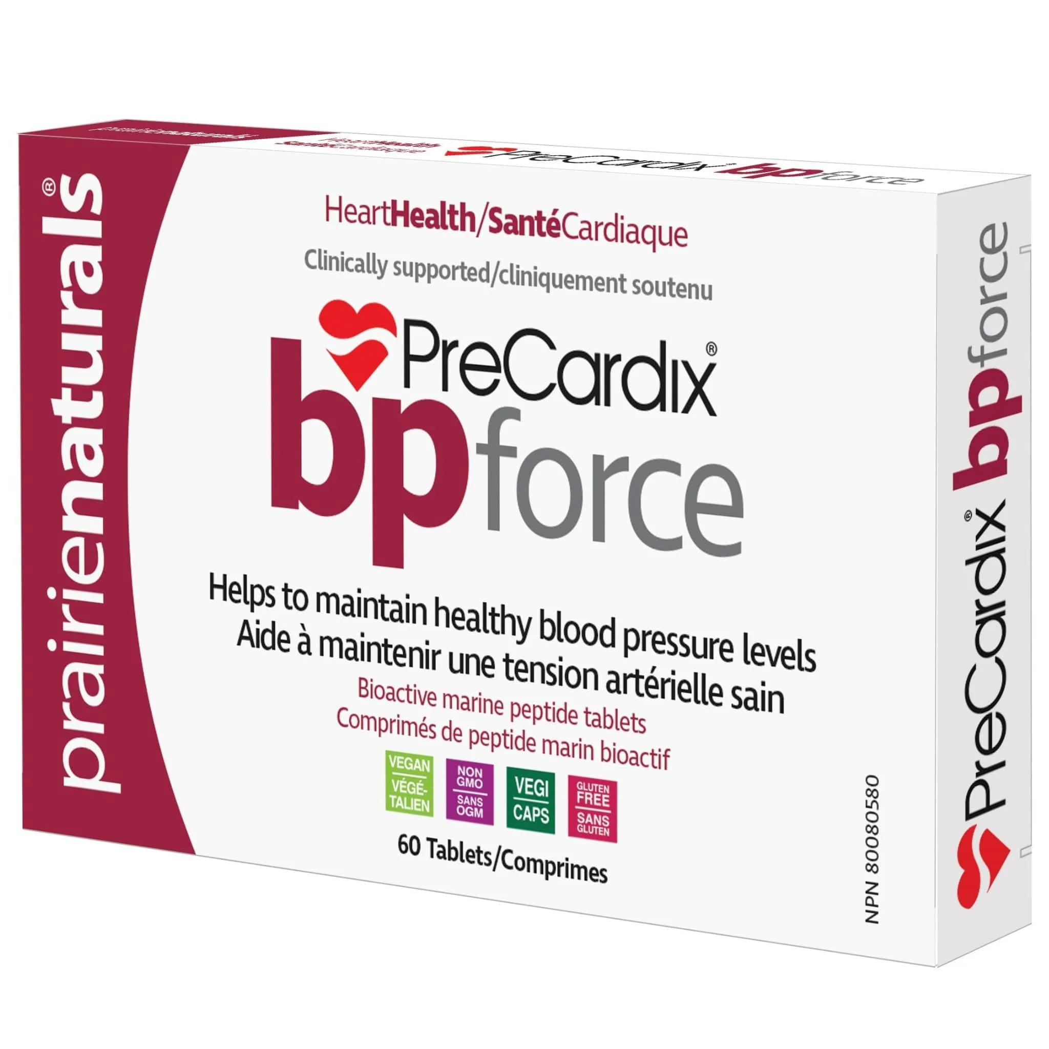 Prairie Naturals PreCardix BP-Force, Healthy Blood Pressure Level Support, 60 Tablets