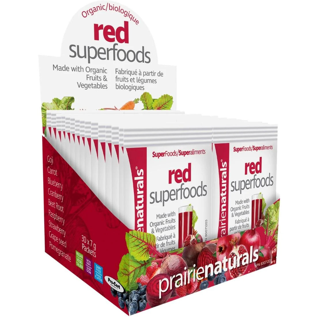 Prairie Naturals Red Superfoods Powder (Organic Fruits and Vegetables) - Image 2