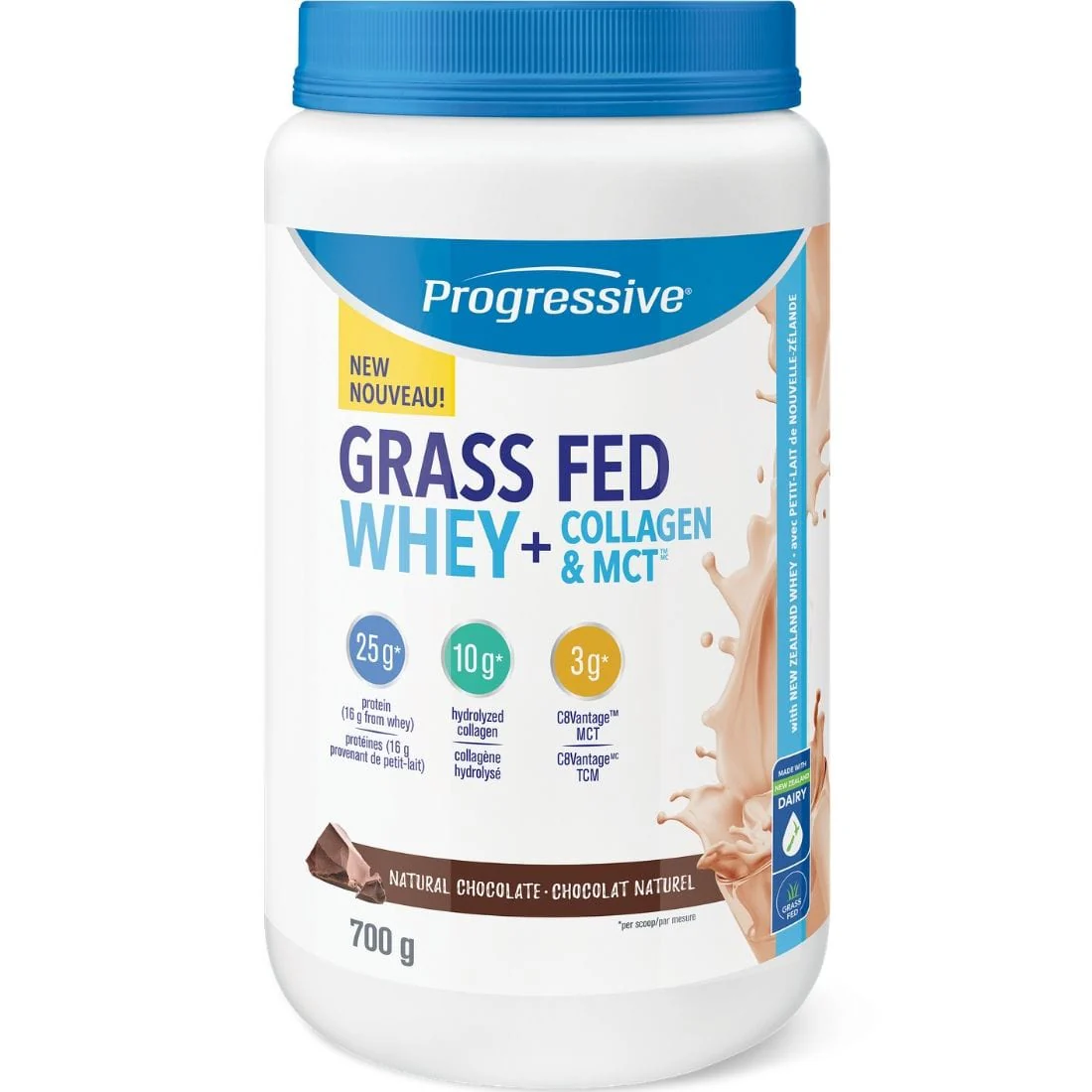 Progressive Grass Fed Whey + Collagen & MCT Powder, 700g - Image 2