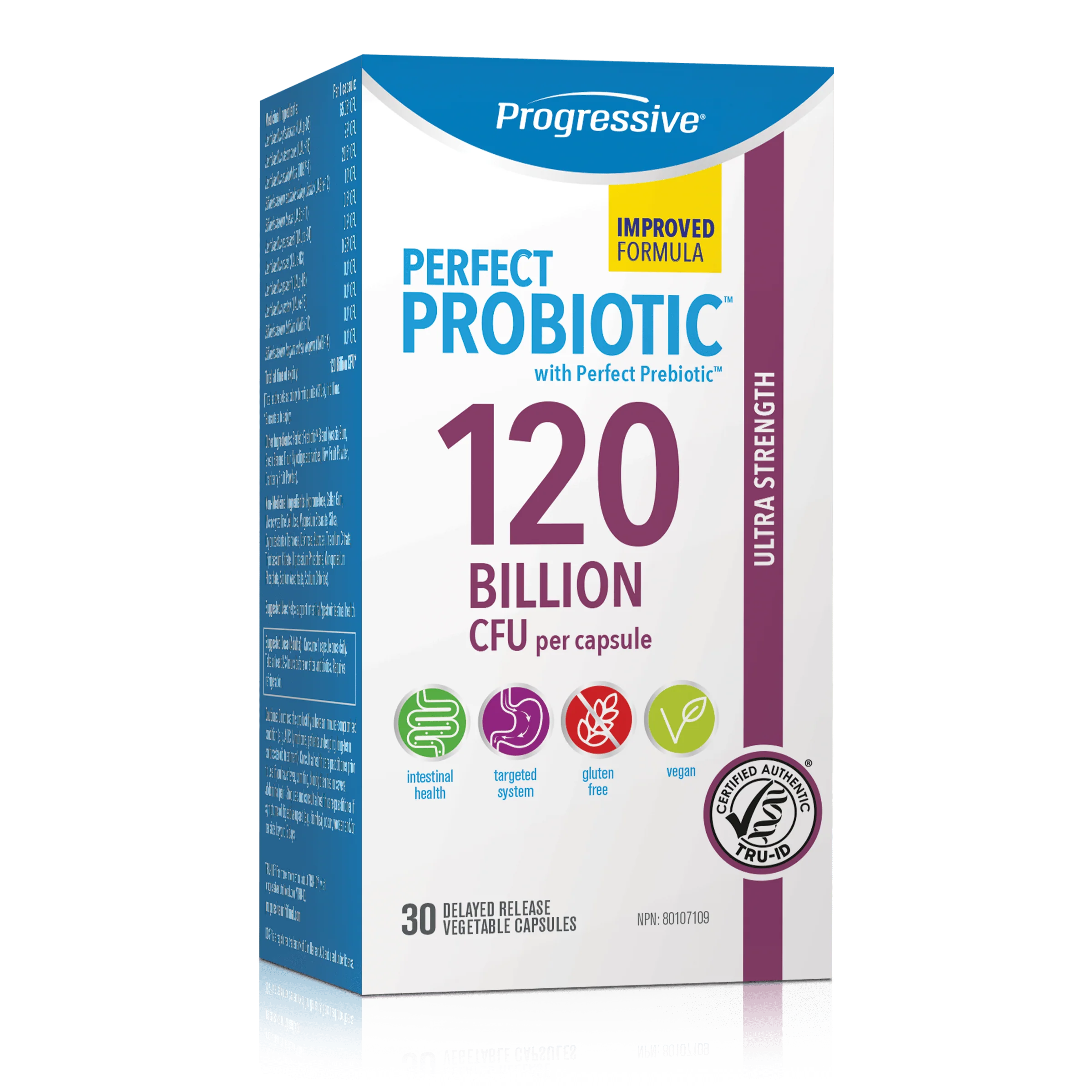 Progressive Perfect Probiotic 120 Billion CFU Ultra Strength Delayed Release
