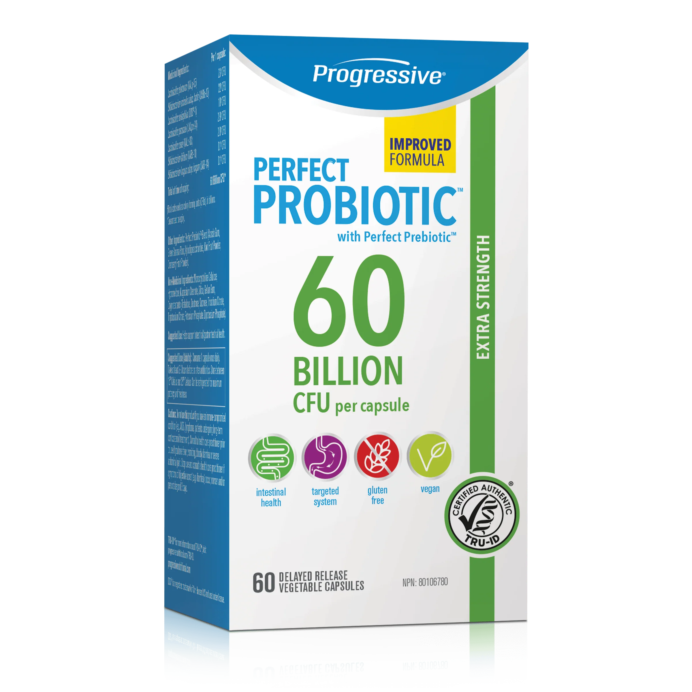 Progressive Perfect Probiotic 60 Billion CFU Extra Strength Delayed Release, Shelf Stable - Image 4