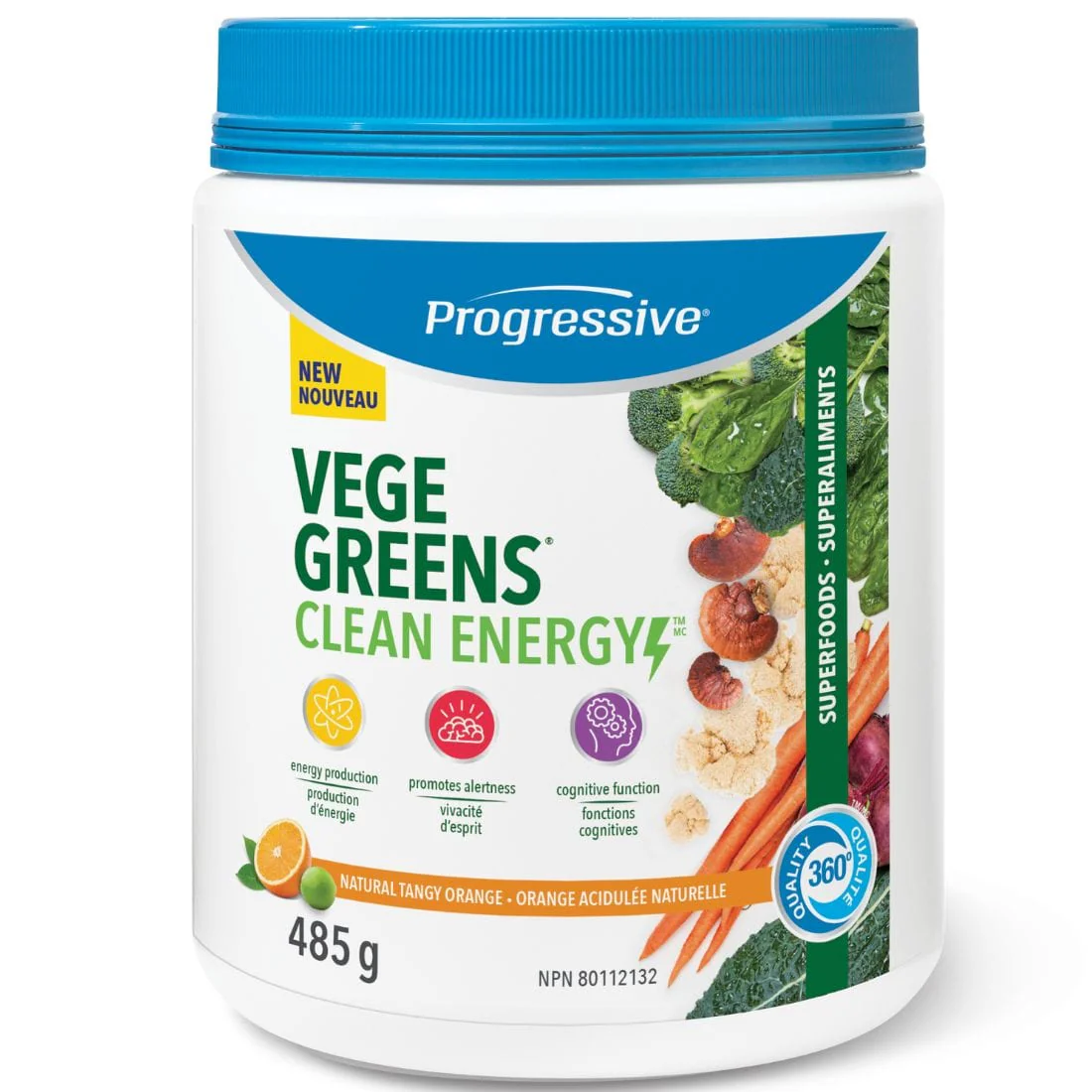Progressive VegeGreens Clean Energy, Greens Plus Clean Energy Blend Powder - Image 2