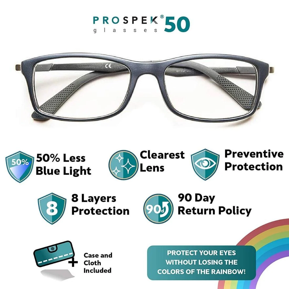 Prospek Anti-Blue Light Glasses Dynamic Style, No Magnification - Image 3