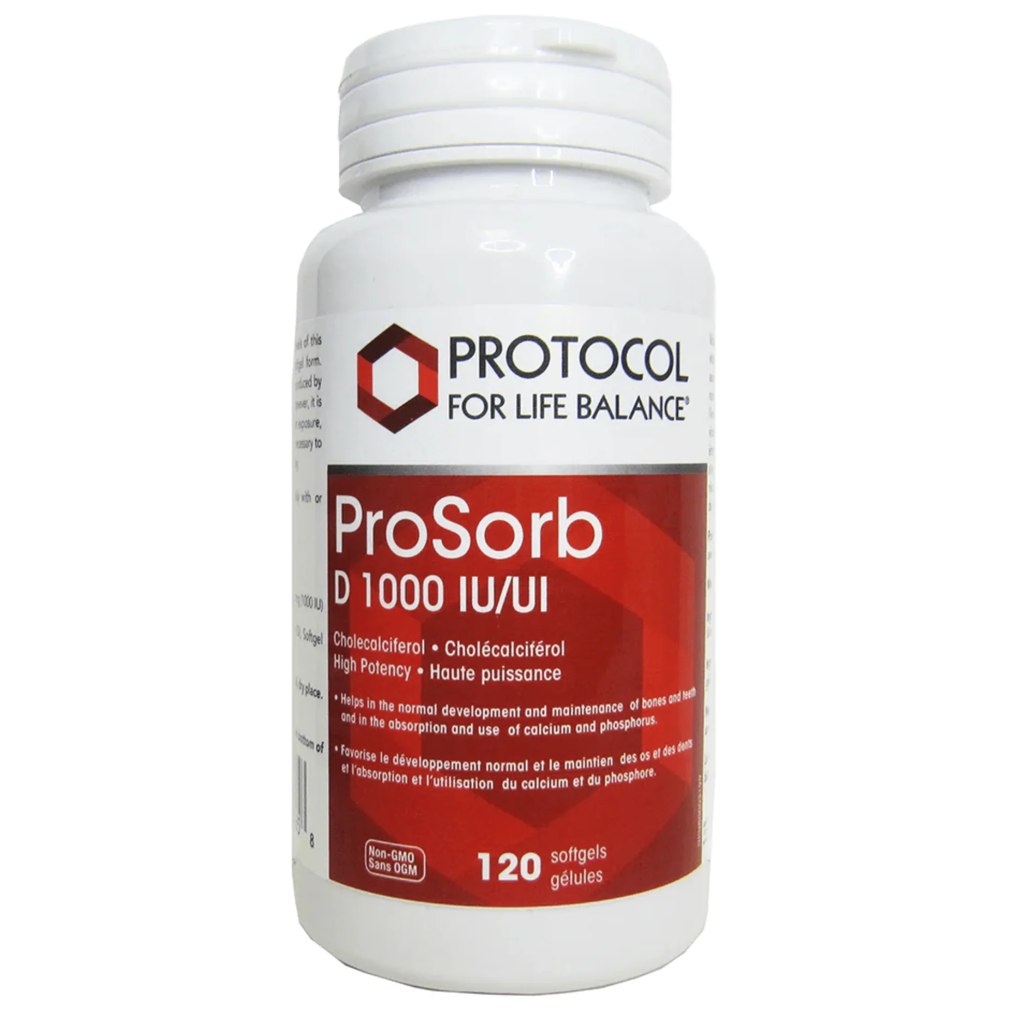 Protocol For Life Balance ProSorb D 1000IU, Supports Immune and Bone Health, 120 Softgels
