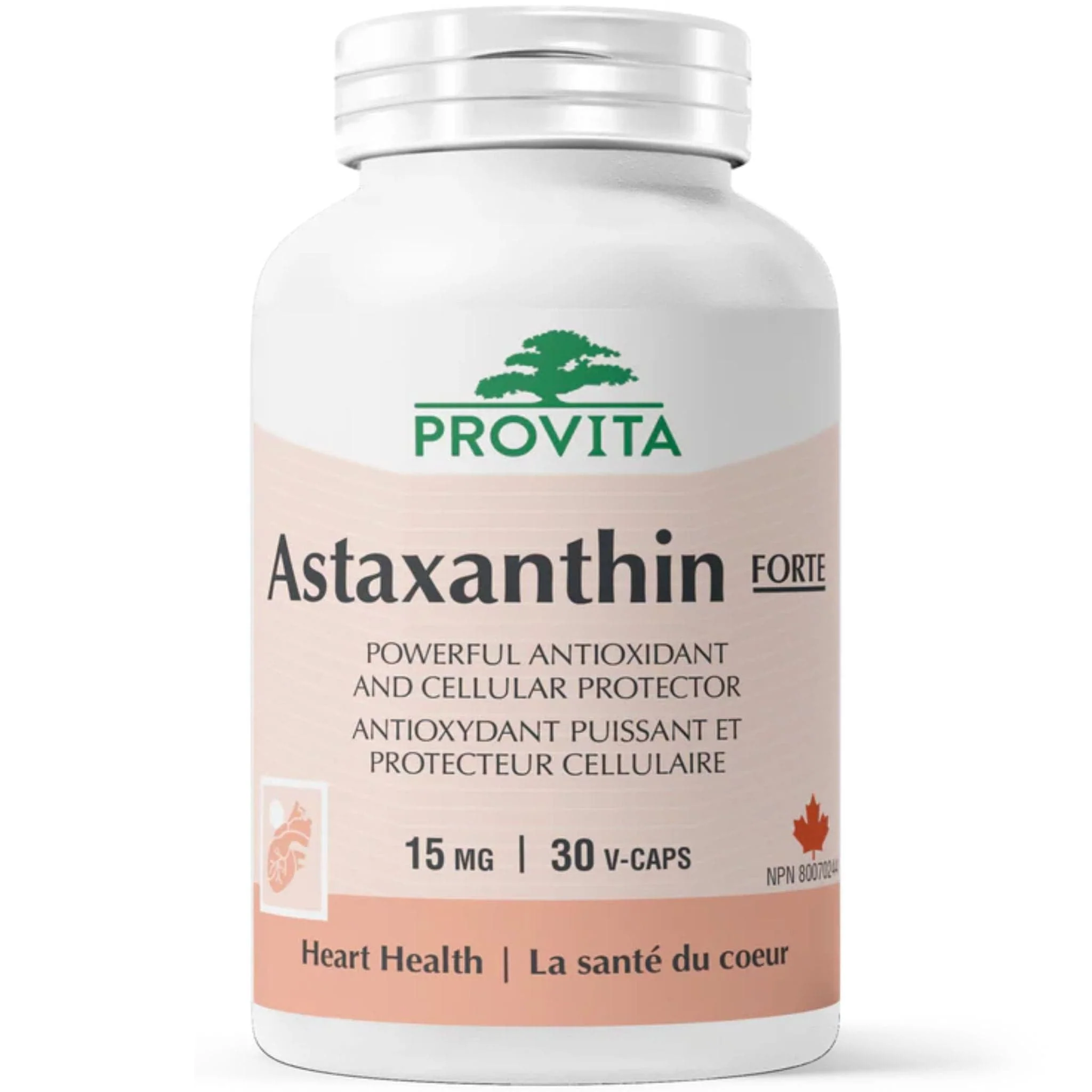 Provita Astaxanthin Forte 15mg, 30 Capsules