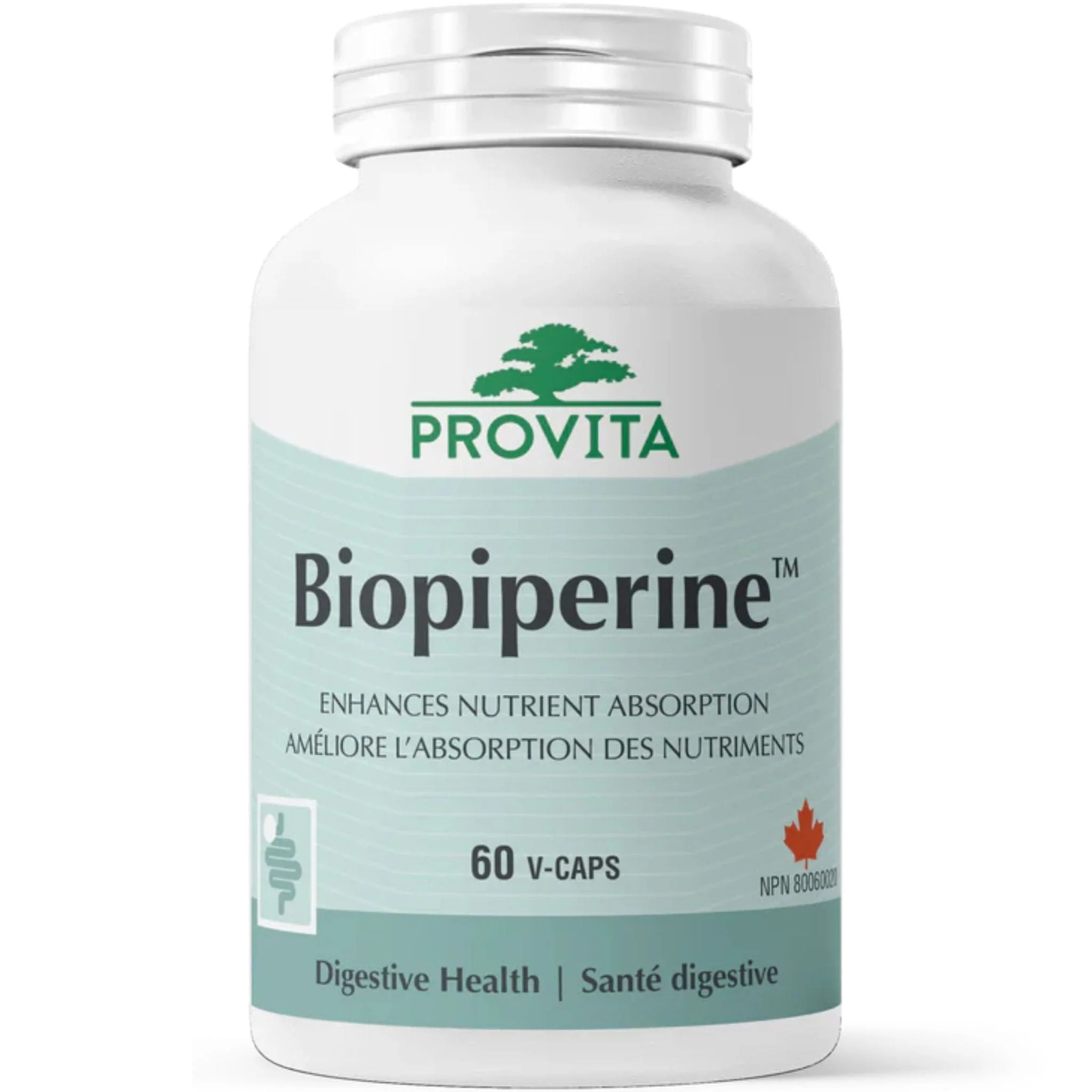 Provita Biopiperine, Aids Digestion and Anti-Parasitic, 60 Capsules