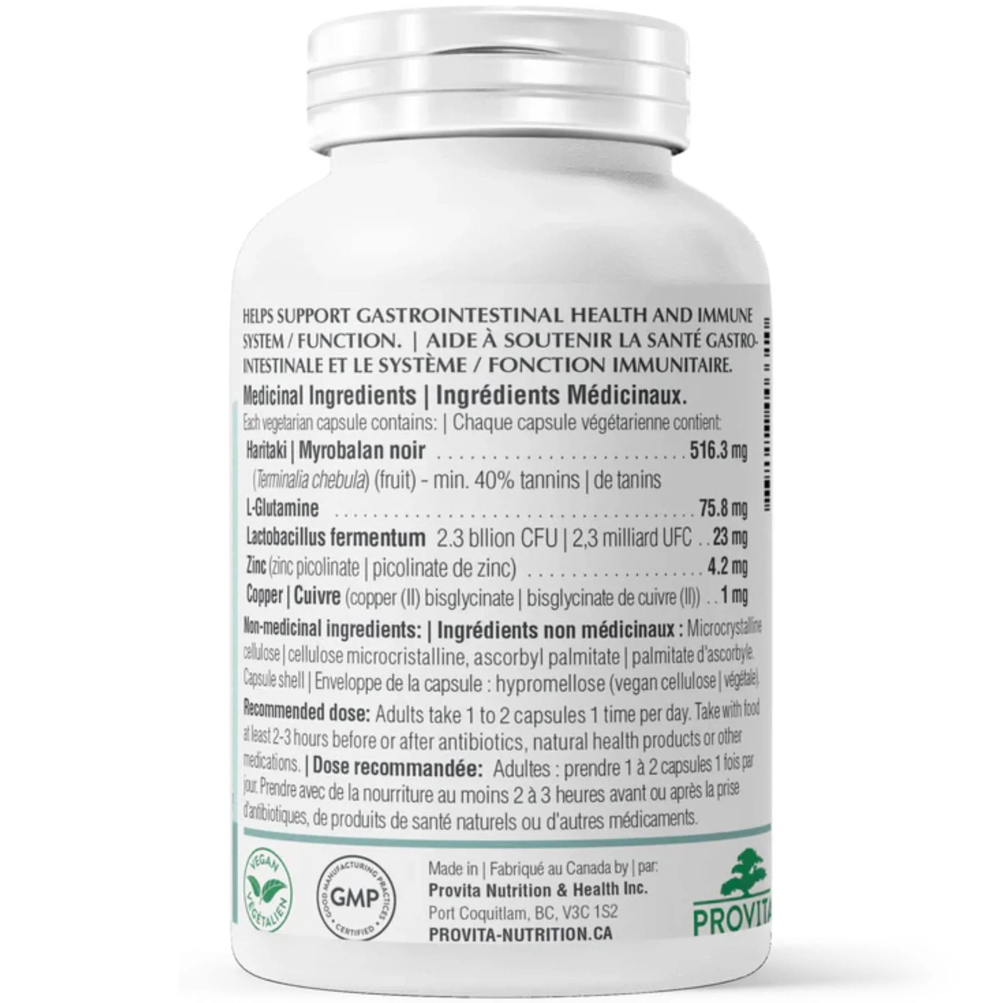 Provita Gut Immune, Supports Gut Health and Immune Function, 60 Vegetable Capsules - Image 3
