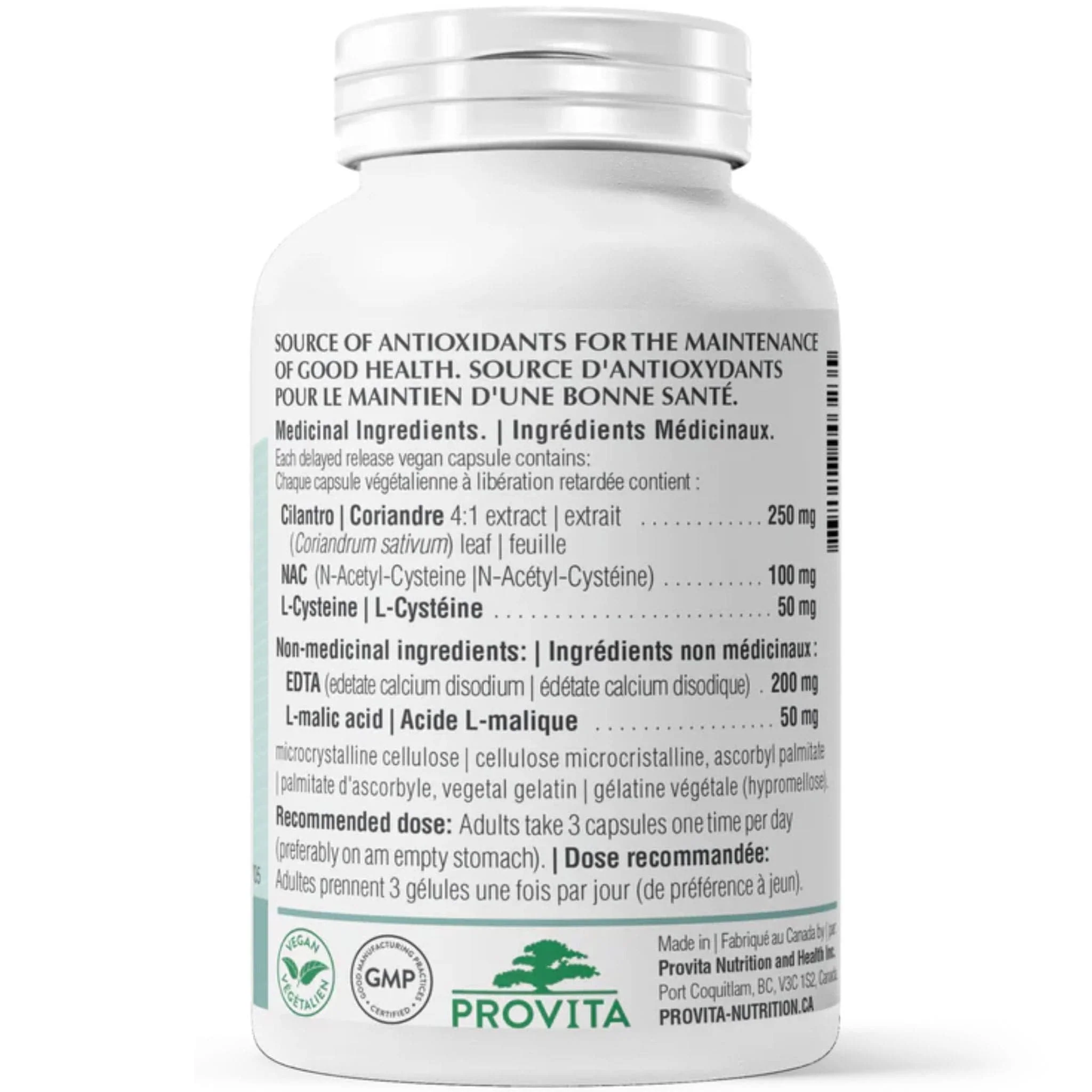 Provita Heavy Metal Detox, Supports Cellular Health and Natural Heavy Metal Cleansing, 90 Delayed Release Vegetable Capsules - Image 3