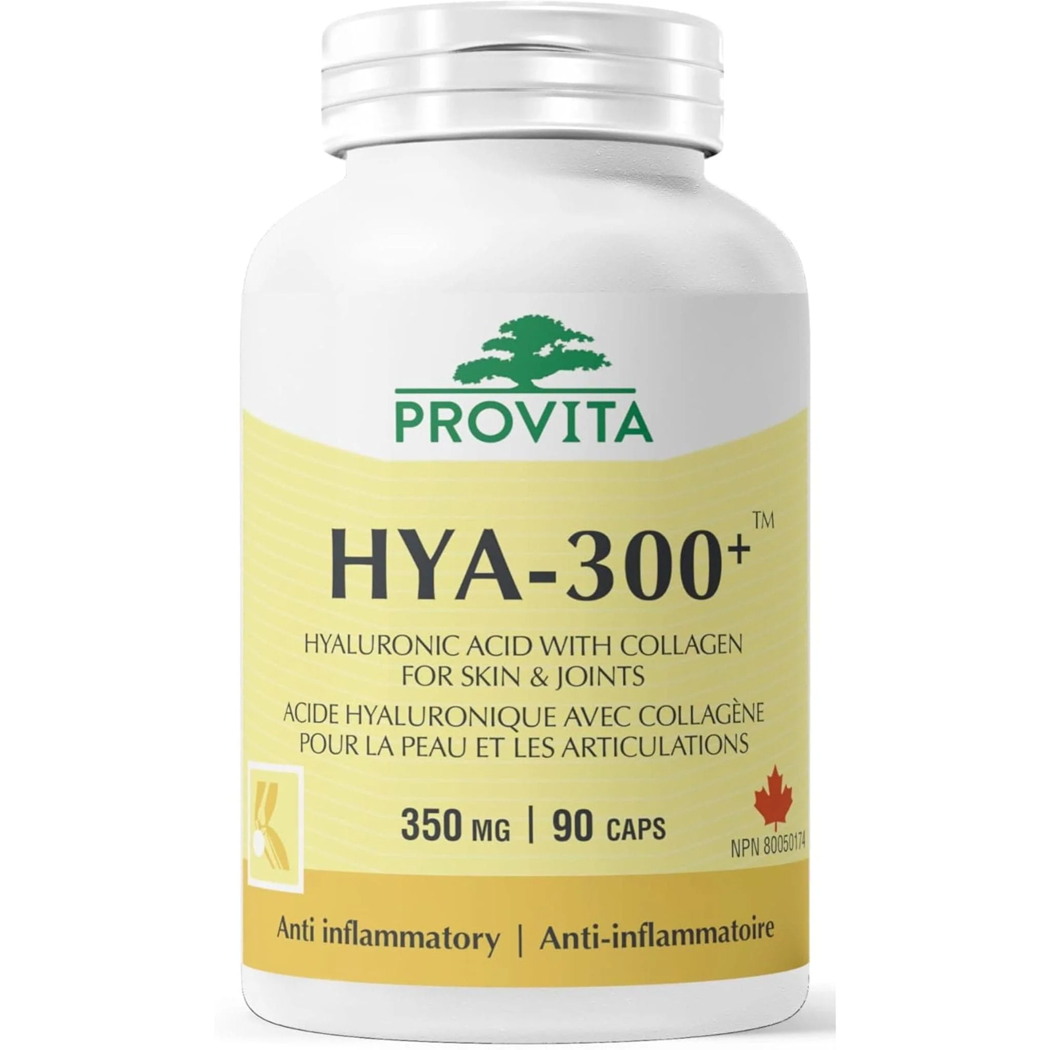 Provita Hyaluronic Acid-HYA-300+,  90 Capsules