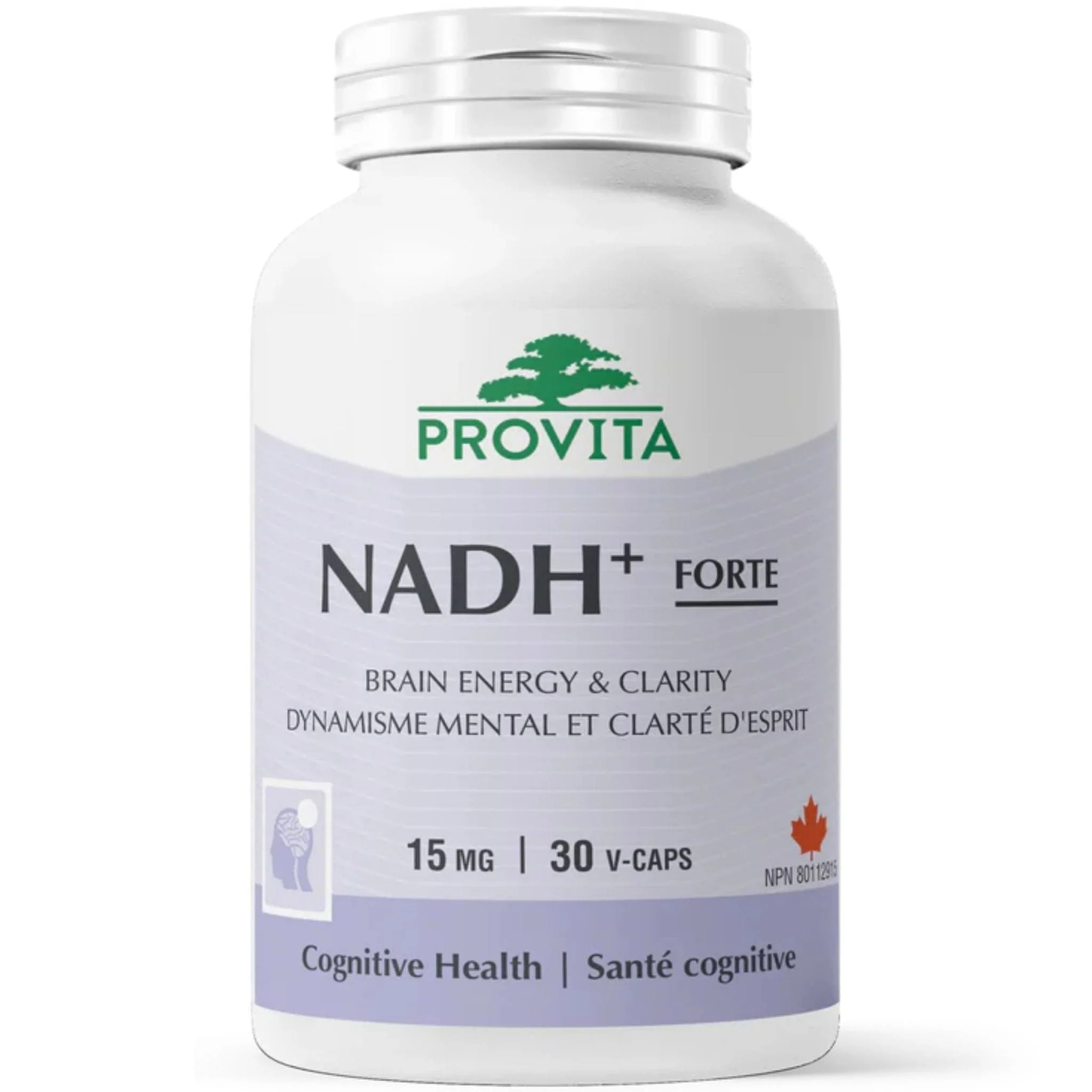 Provita NADH+ 15mg, Brain Energy and Clarity, 30 Capsules
