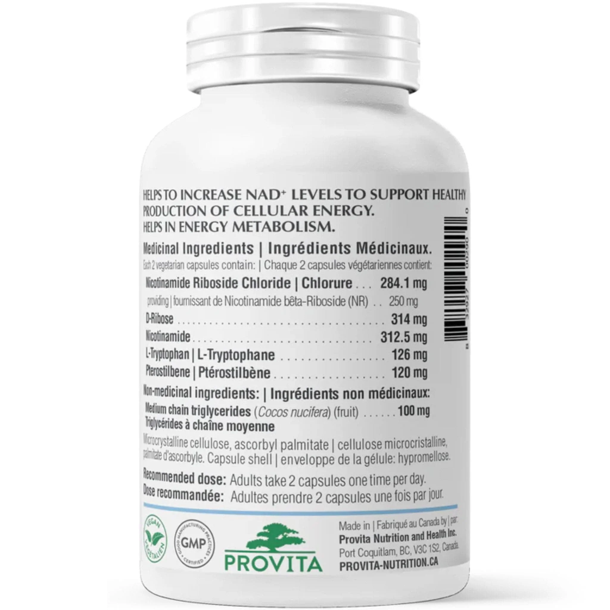 Provita Nadogen NAD+, 60 Capsules - Image 3