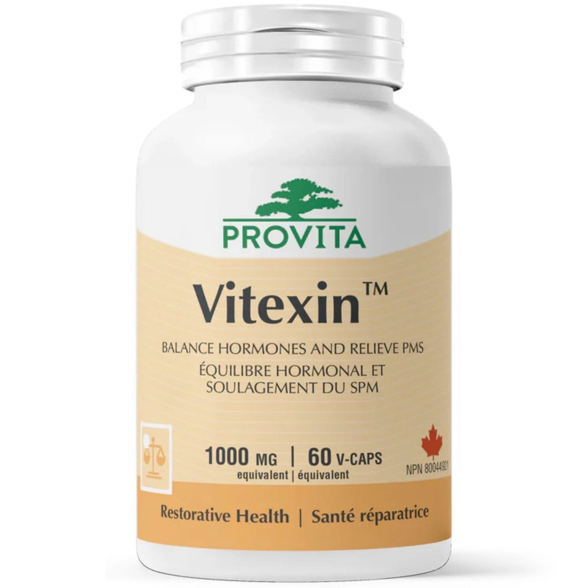 Provita Vitexin Pro, High Potency Vitex 200mg, 5:1 Concentrated 1000mg Chasteberry, 60 Capsules