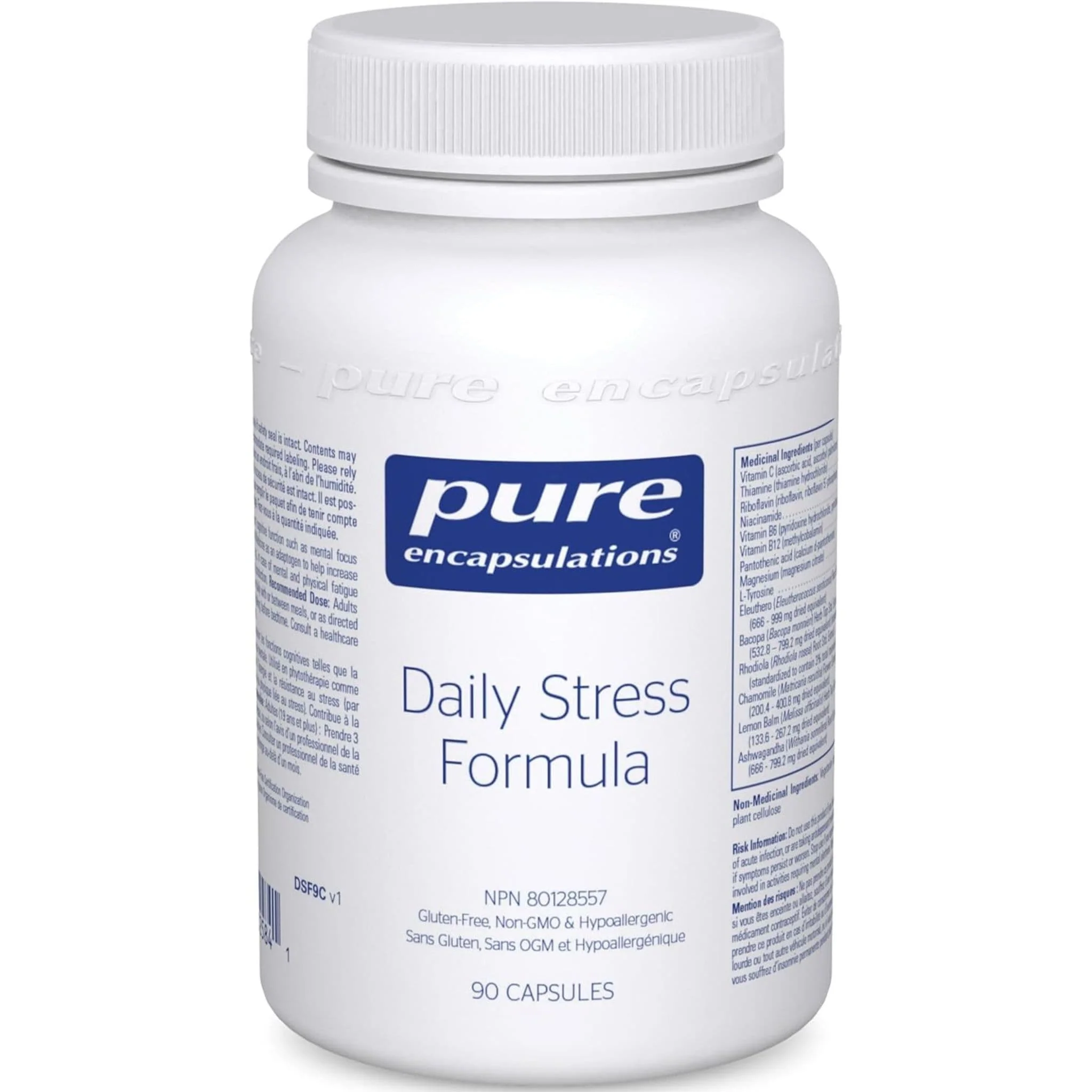 Pure Encapsulations Daily Stress Formula, Vitamin and Herbal Adaptogen Blend for Natural Stress Relief, 90 Capsules