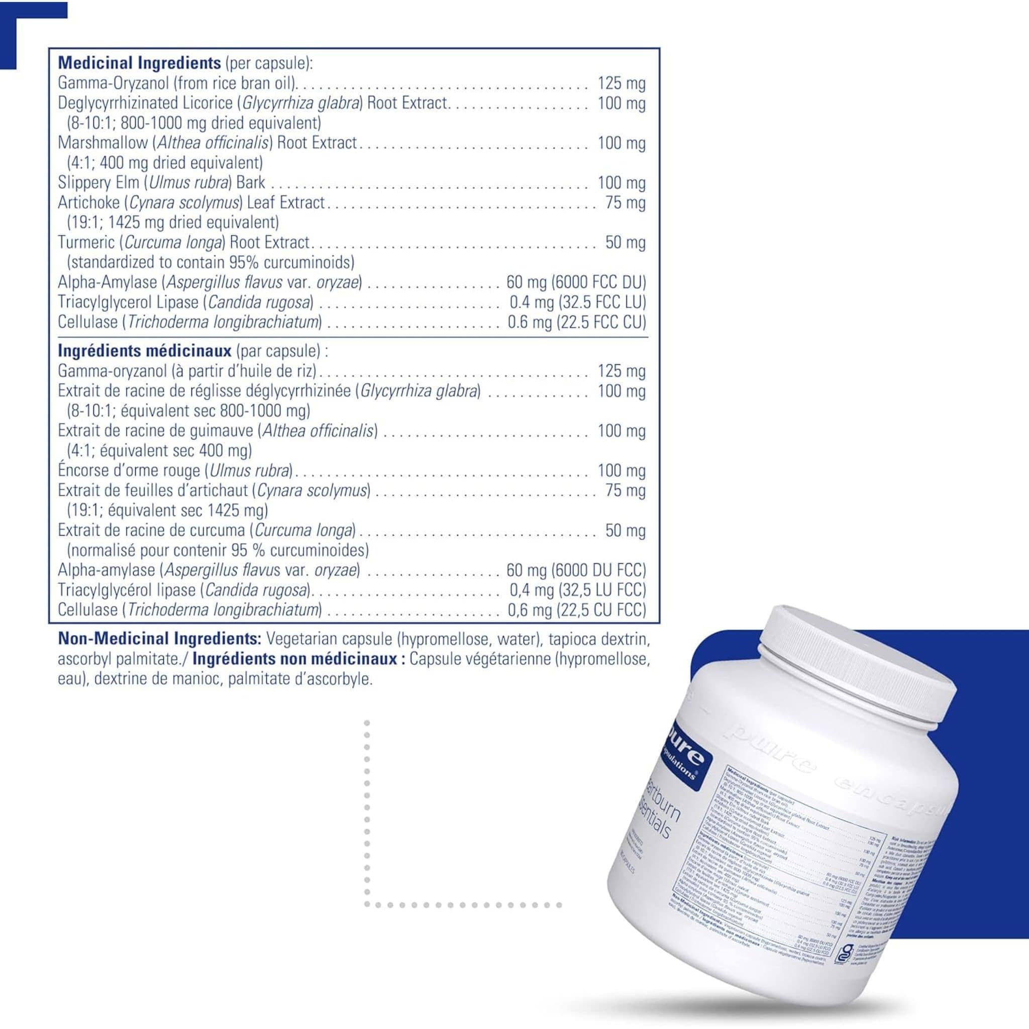 Pure Encapsulations Heartburn Essentials, Supports Digestion and Gastric Health, Soothes Heartburn, 180 Capsules - Image 4