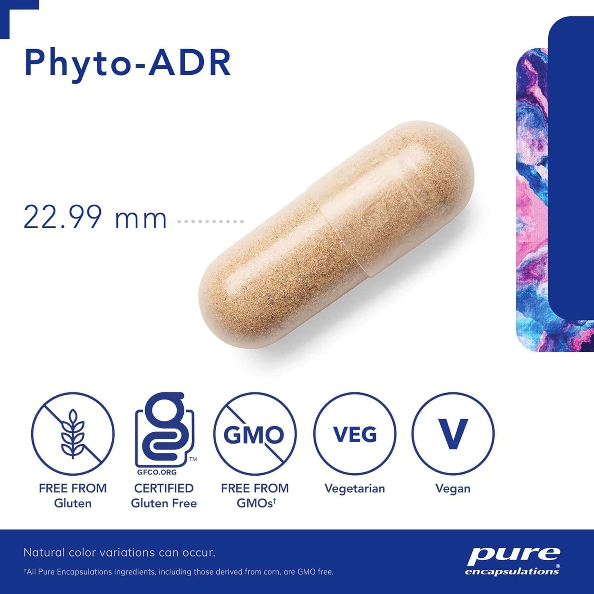 Pure Encapsulations Phyto-ADR, Supports Mental and Physical Performance, Stress Relief, 60 Capsules - Image 3