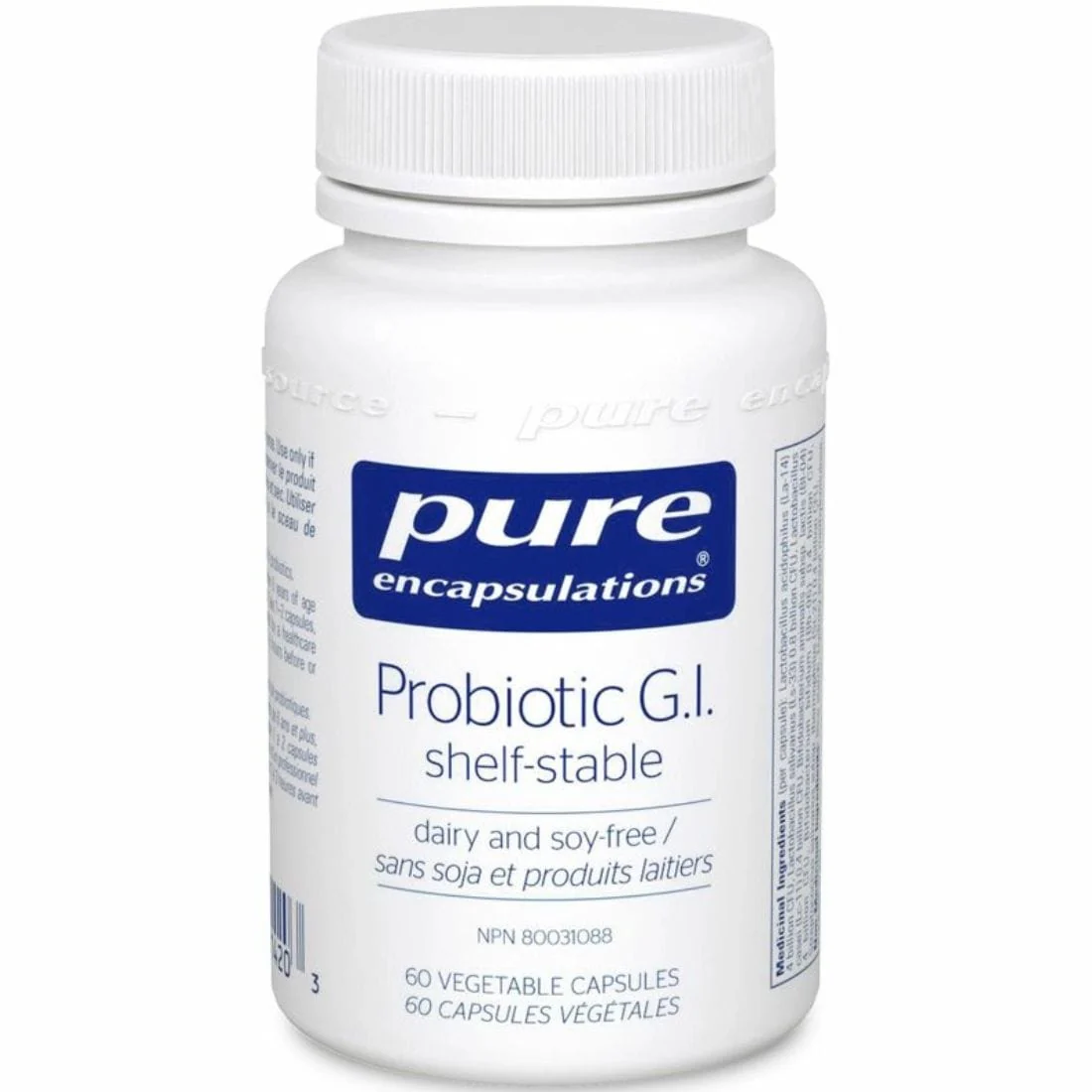 Pure Encapsulations Probiotic GI, 10 Billion CFU, Helps with Immune Support, Digestive Health, Gas and Bloating Discomfort, 60 Vegetable Capsules