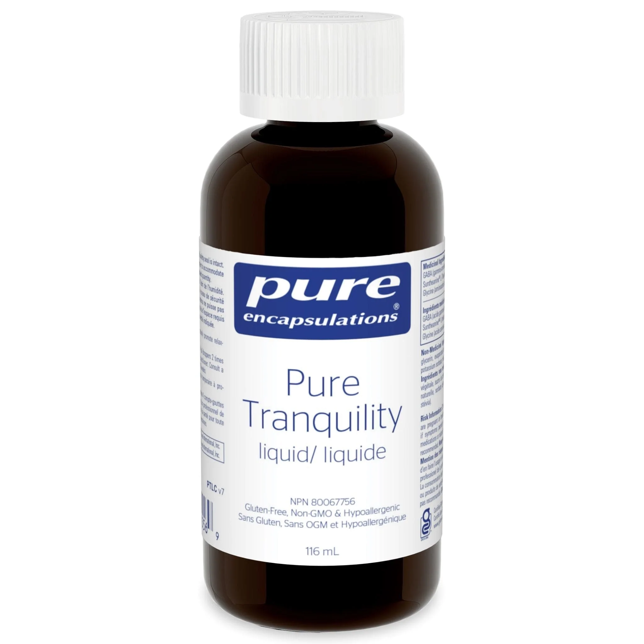 Pure Encapsulations Pure Tranquility Liquid, GABA, Glycine and L-Theanine, 116ml