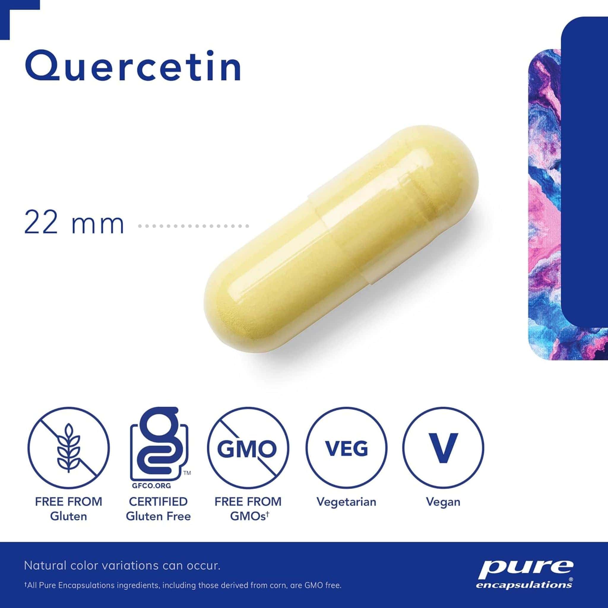 Pure Encapsulations Quercetin, Antioxidant Support for Capillaries and Blood Vessel Health, 120 Capsules - Image 2