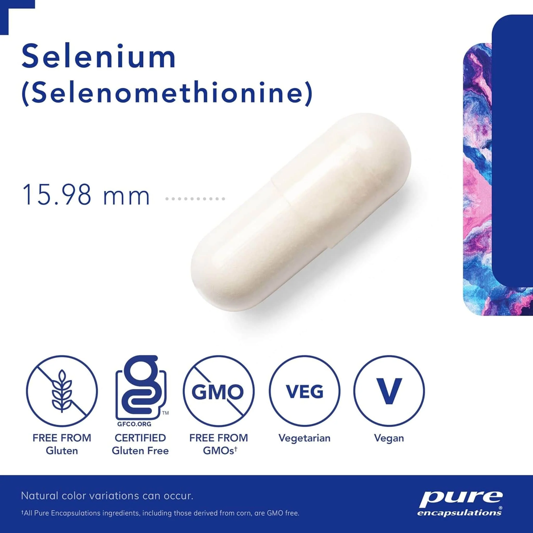 Pure Encapsulations Selenium 200mcg, Antioxidant Support for Immune and Thyroid Health, 60 Vegetable Capsules - Image 2
