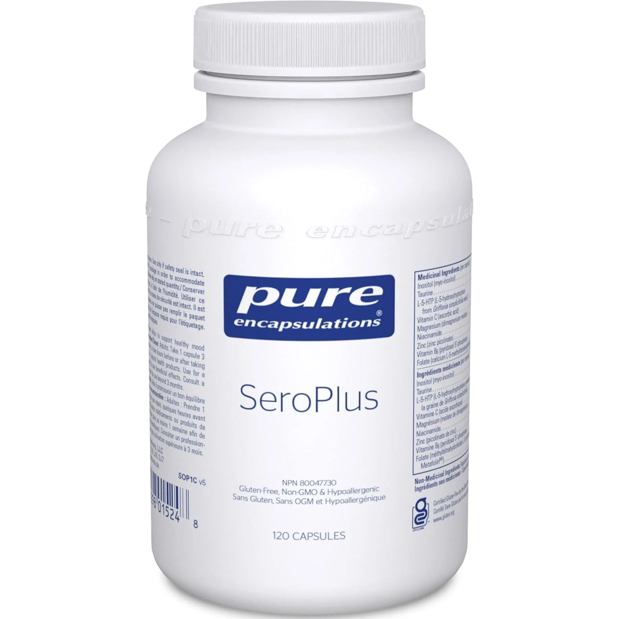 Pure Encapsulations SeroPlus, With 5-HTP, B6, Folate and Zinc, Supports Healthy Mood Balance and Emotional Wellness, 120 Capsules