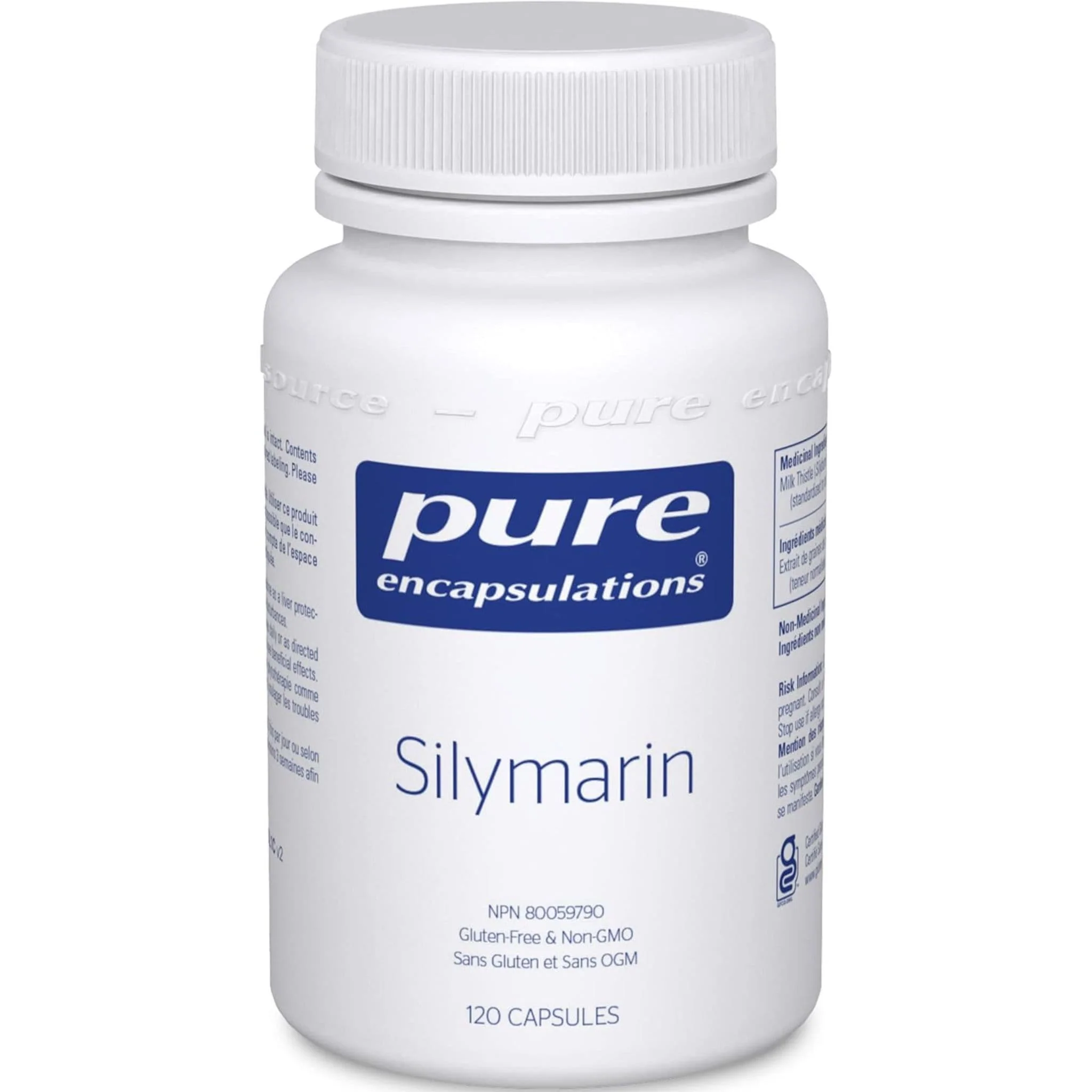 Pure Encapsulations Silymarin, Milk Thistle Extract for Liver Support and Healthy Digestion, 120 Capsules