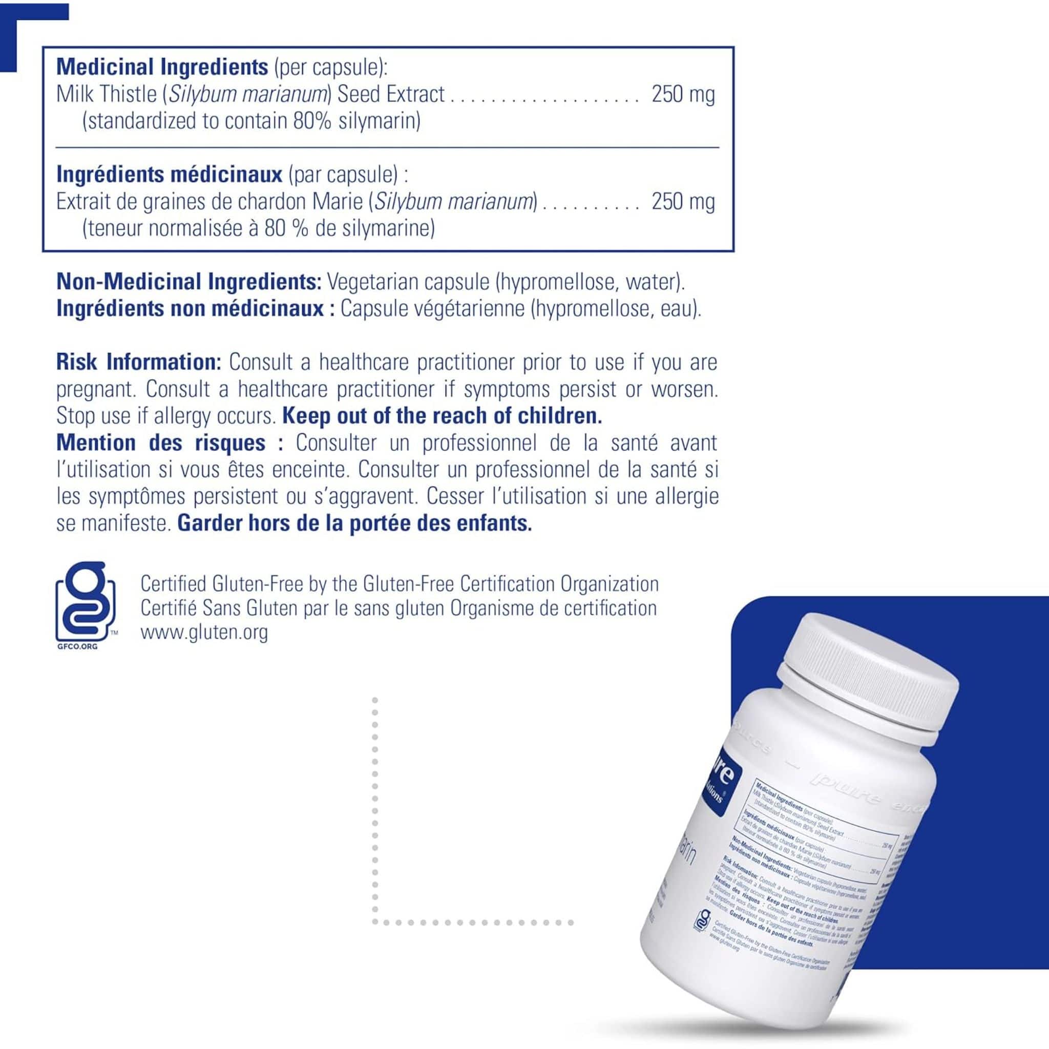 Pure Encapsulations Silymarin, Milk Thistle Extract for Liver Support and Healthy Digestion, 120 Capsules - Image 3