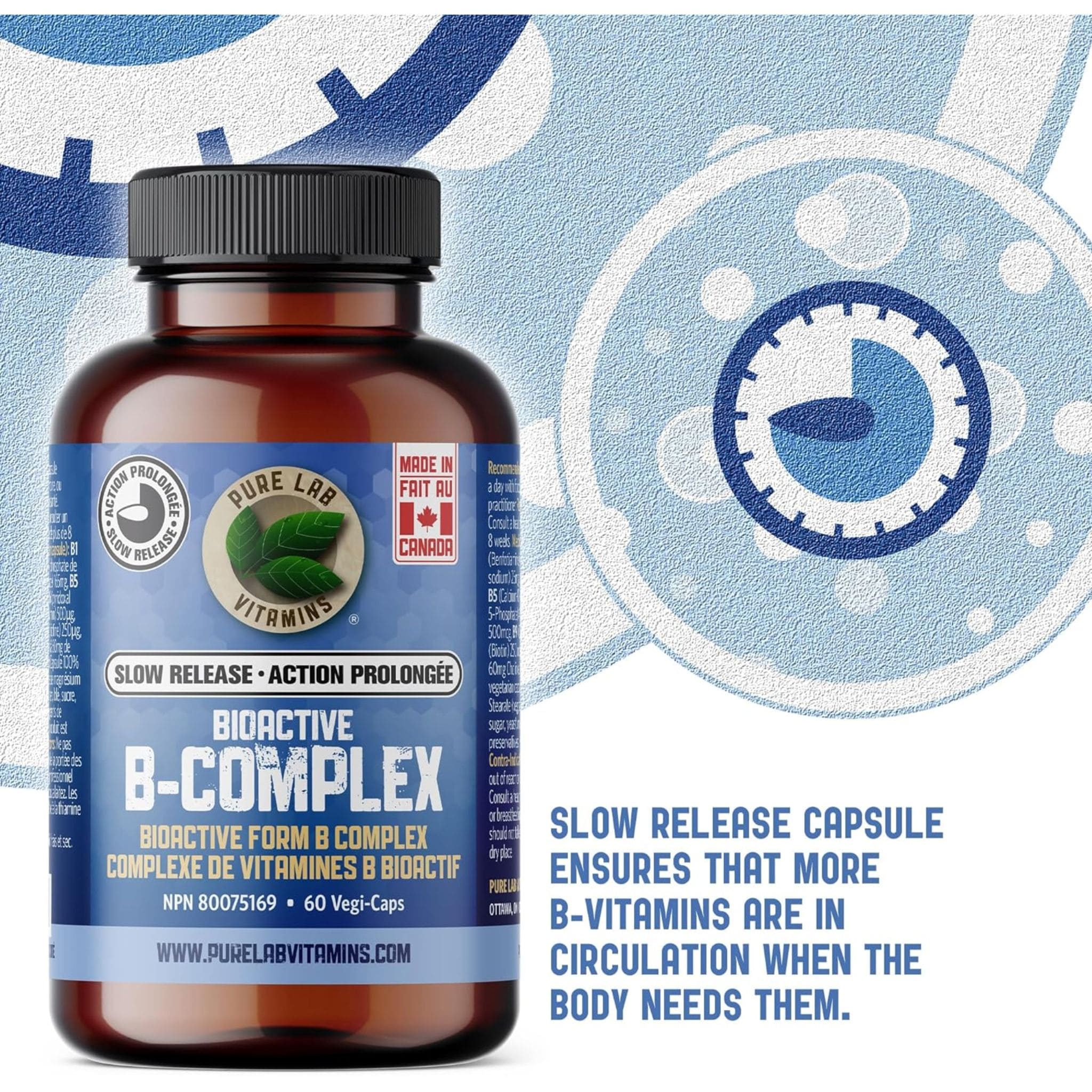 Pure Lab Vitamins Bioactive B Complex Slow Release - Image 10