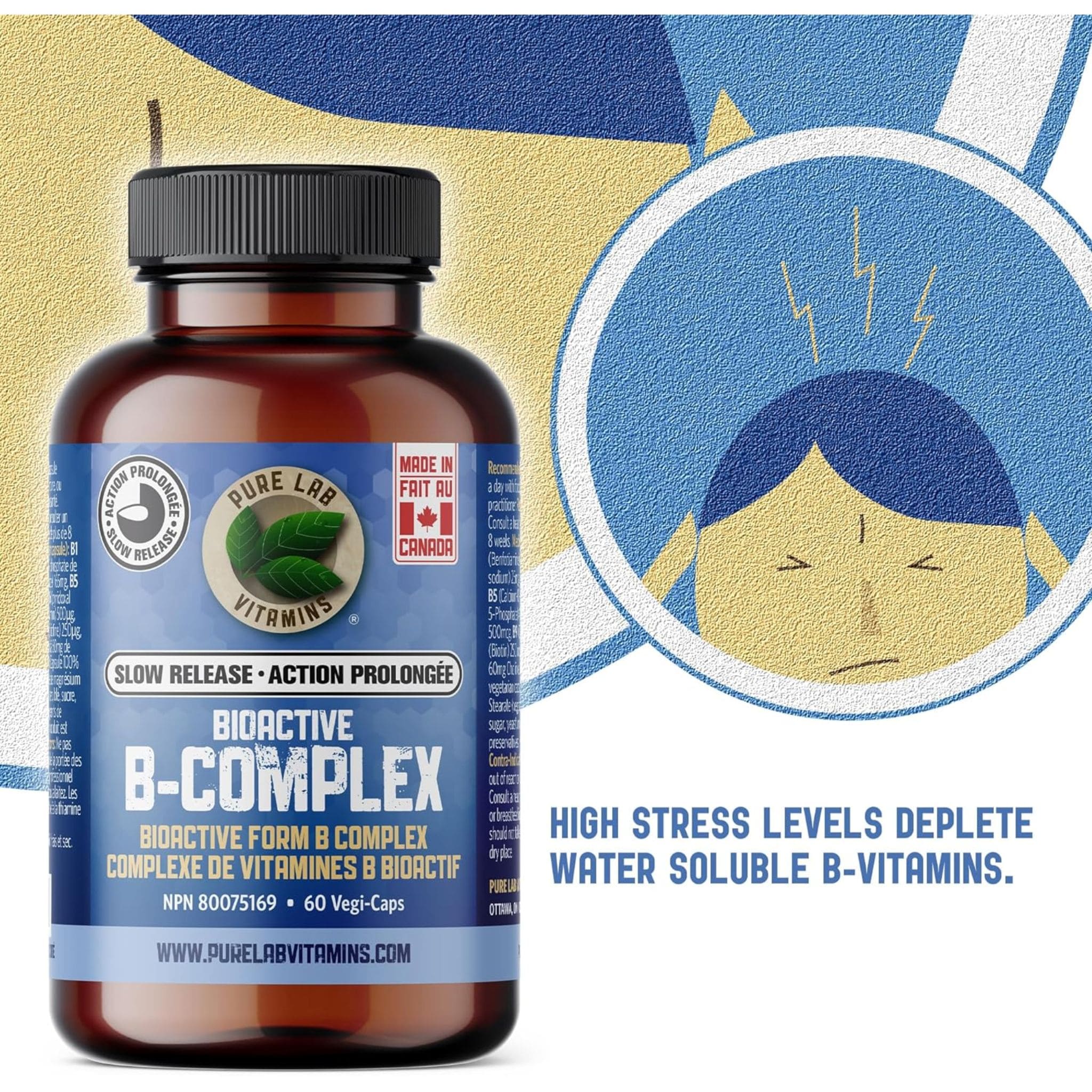 Pure Lab Vitamins Bioactive B Complex Slow Release - Image 7