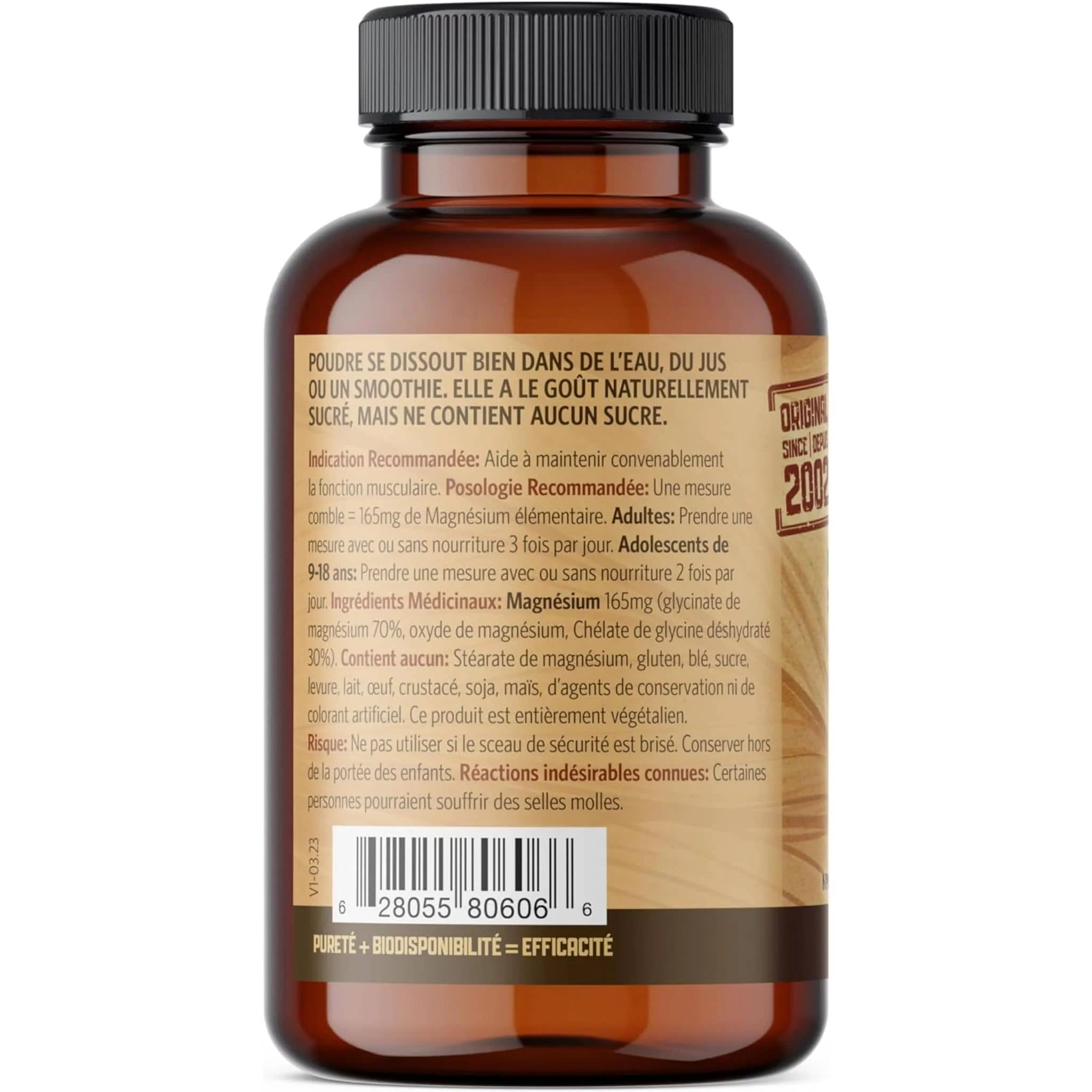 Pure Lab Magnesium Glycinate Powder, 200g - Image 2